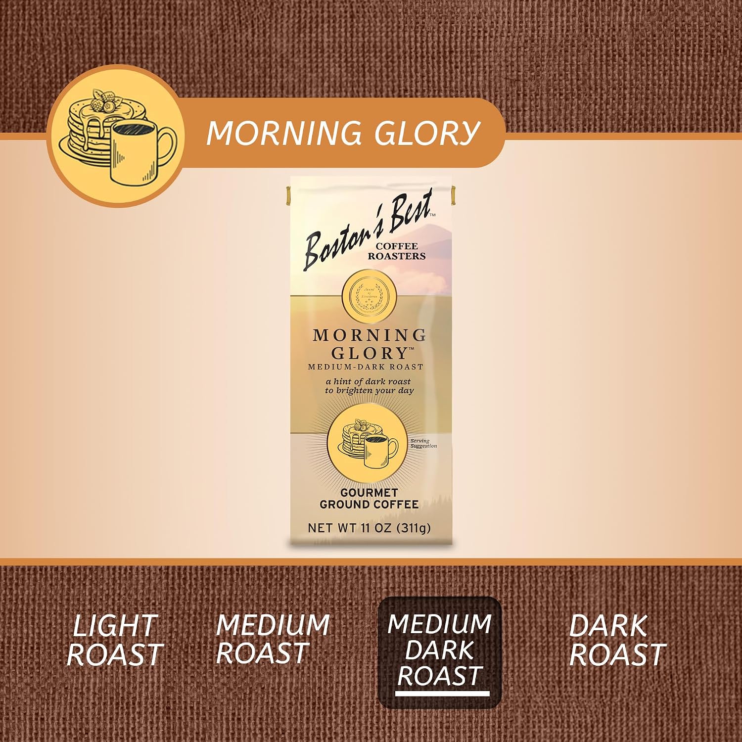 Boston’s Best Coffee - Fall-Inspired Pumpkin Spice Medium Roast Gourmet Delicious Flavored Coffee, Premium Ground - 11 oz. / 311 g Bag
