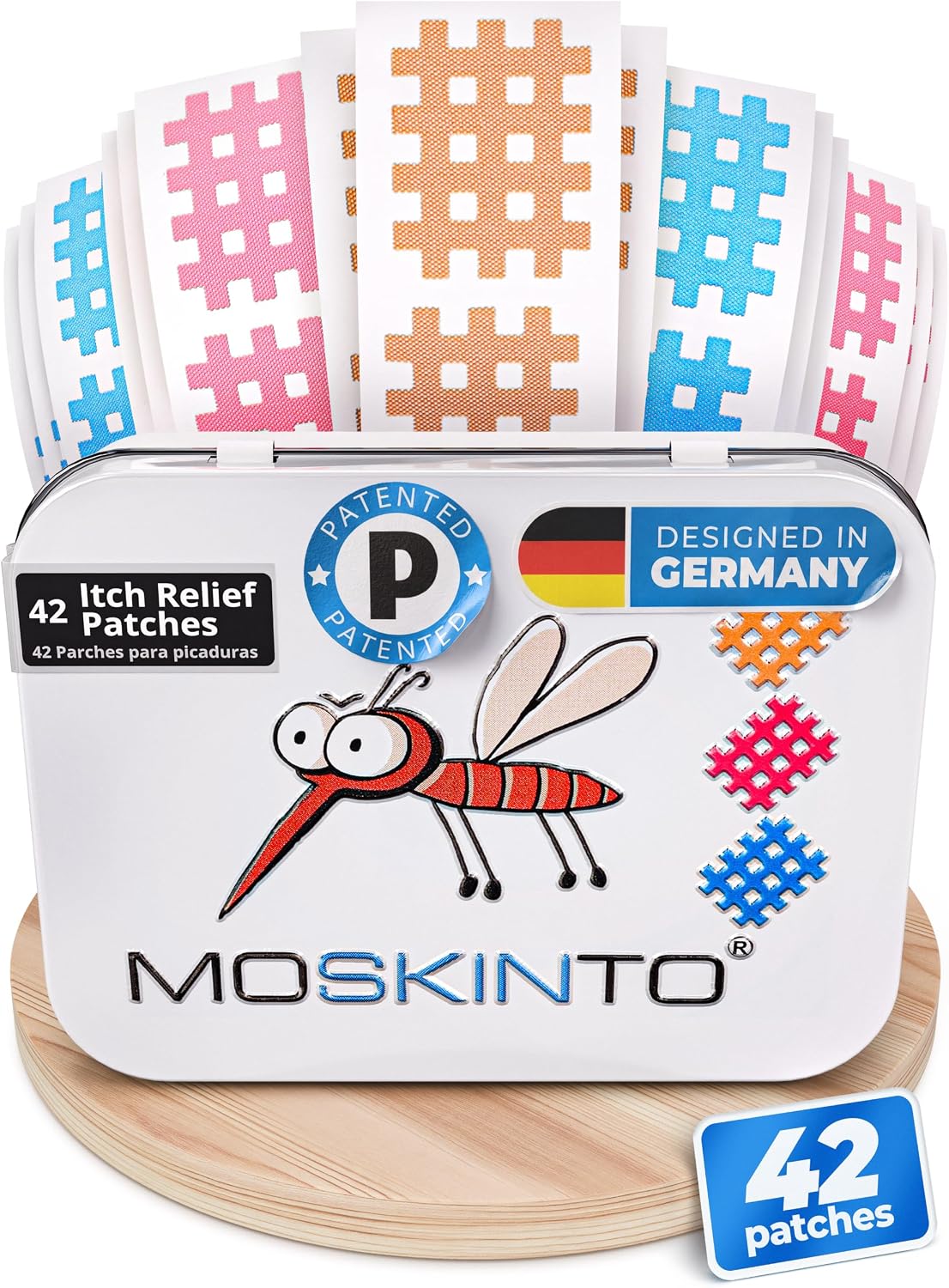 Moskinto The Original Mosquito Itch Relief Patches for Kids & Adults, Bug Bite Patches Soothe Swelling & Itching, Anti Itch Bug Bite Relief