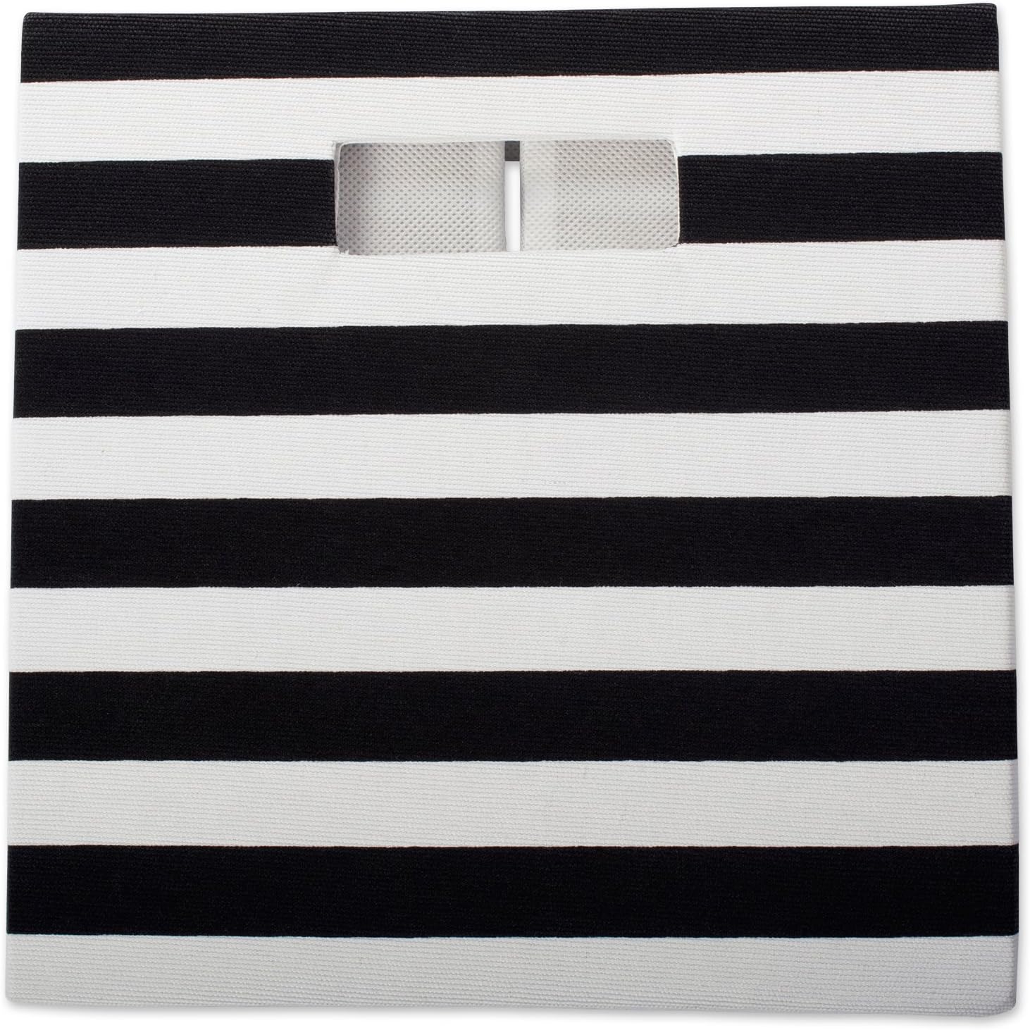 DII Polyester Cube Storage Collection Collapsible Hard Sided Bin, 13x13x13, Black