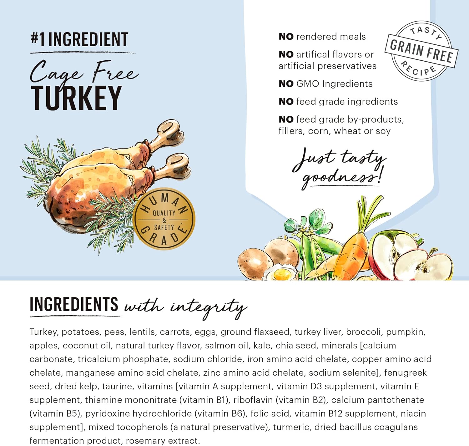 The Honest Kitchen Grain Free Beef & Superfoods Whole Food Clusters, Human Grade Dry Dog Food, Vet-Crafted Nutritional Support for Skin, Coat, Digestion & Overall Wellness, 20 lb Bag