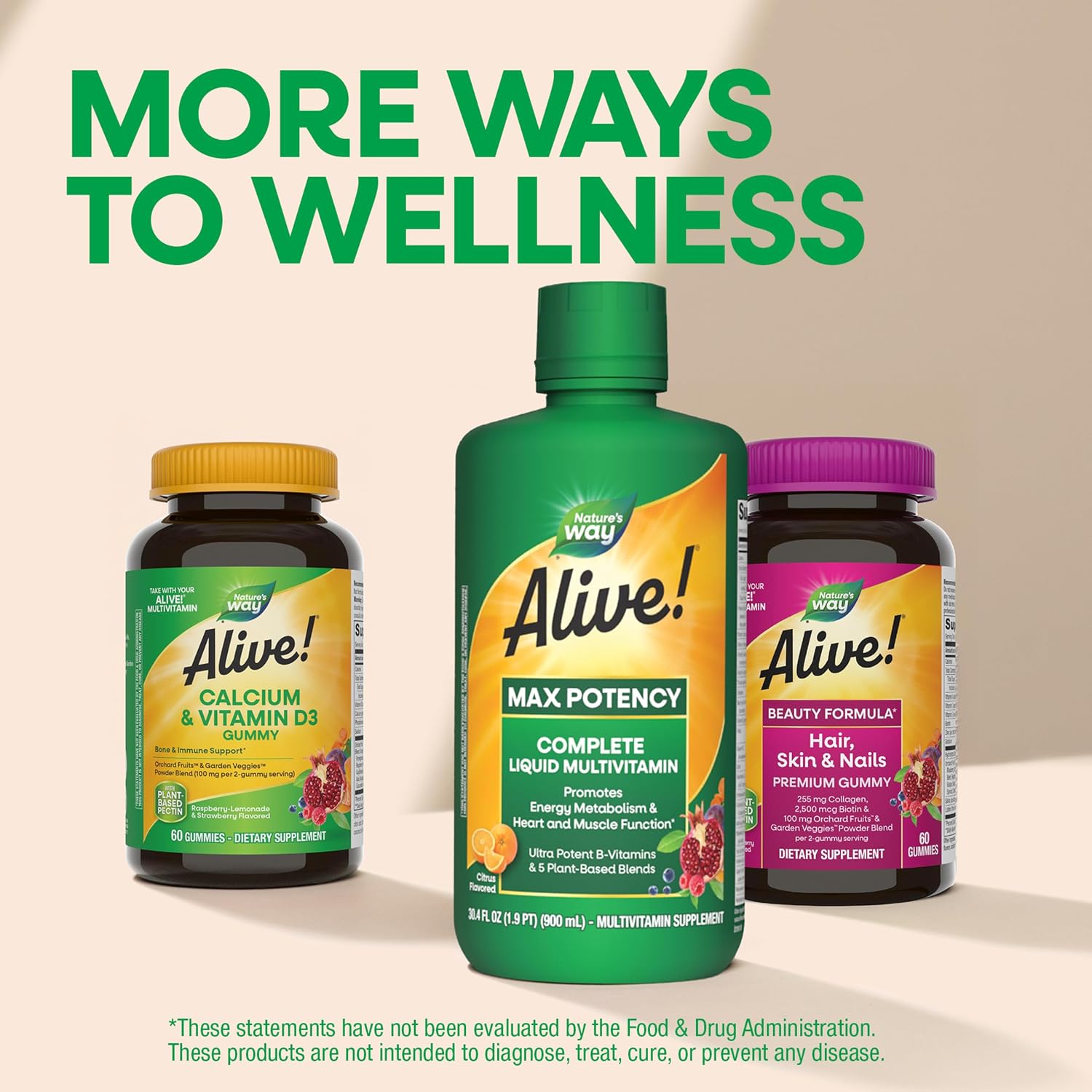 Nature's Way Alive! Max Potency Complete Liquid Multivitamin, 30.4 Fl Oz | Liquid Vitamin Promotes Energy Metabolism