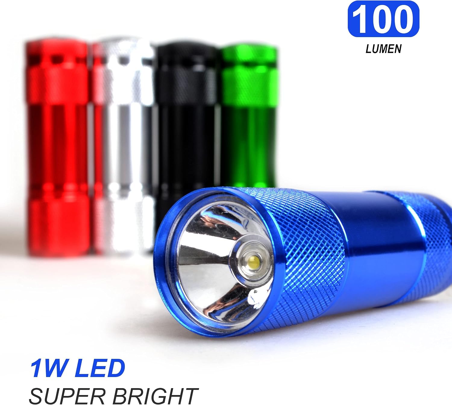 FASTPRO 20-Pack Aluminum LED Flashlights Set with AAA Batteries (1W)
