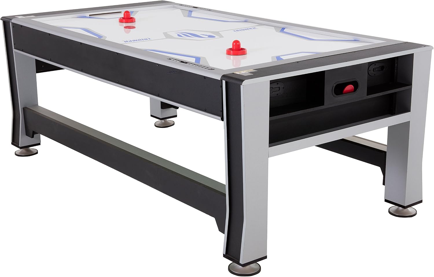 Triumph 3-in-1 Swivel Multi-Game Table – 84" Rotating Game Table with Air Hockey