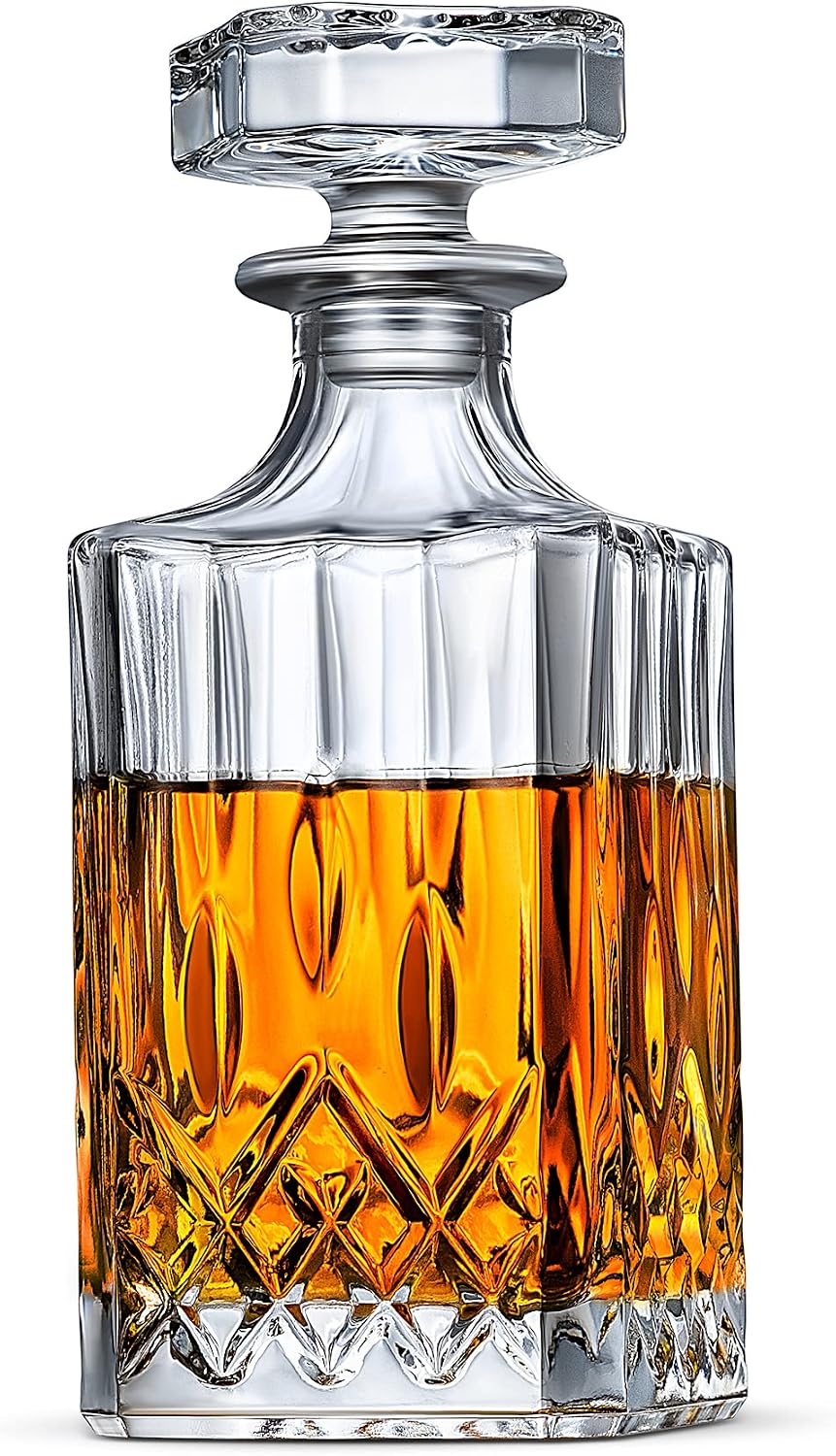 LUXU Whiskey Decanter,25 oz