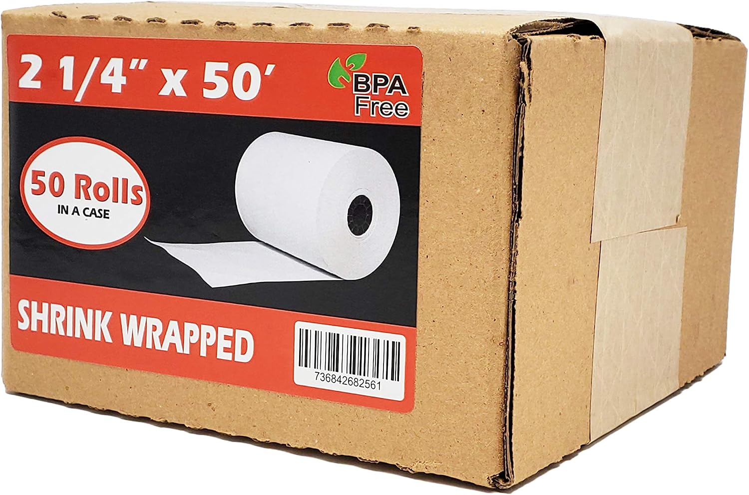 (50 Rolls) 3 1/8 x 230 Thermal Paper Receipt Rolls (55 GSM Premium Quality German Paper) Fits All POS Cash Registers BPA Free - BuyRegisterRolls