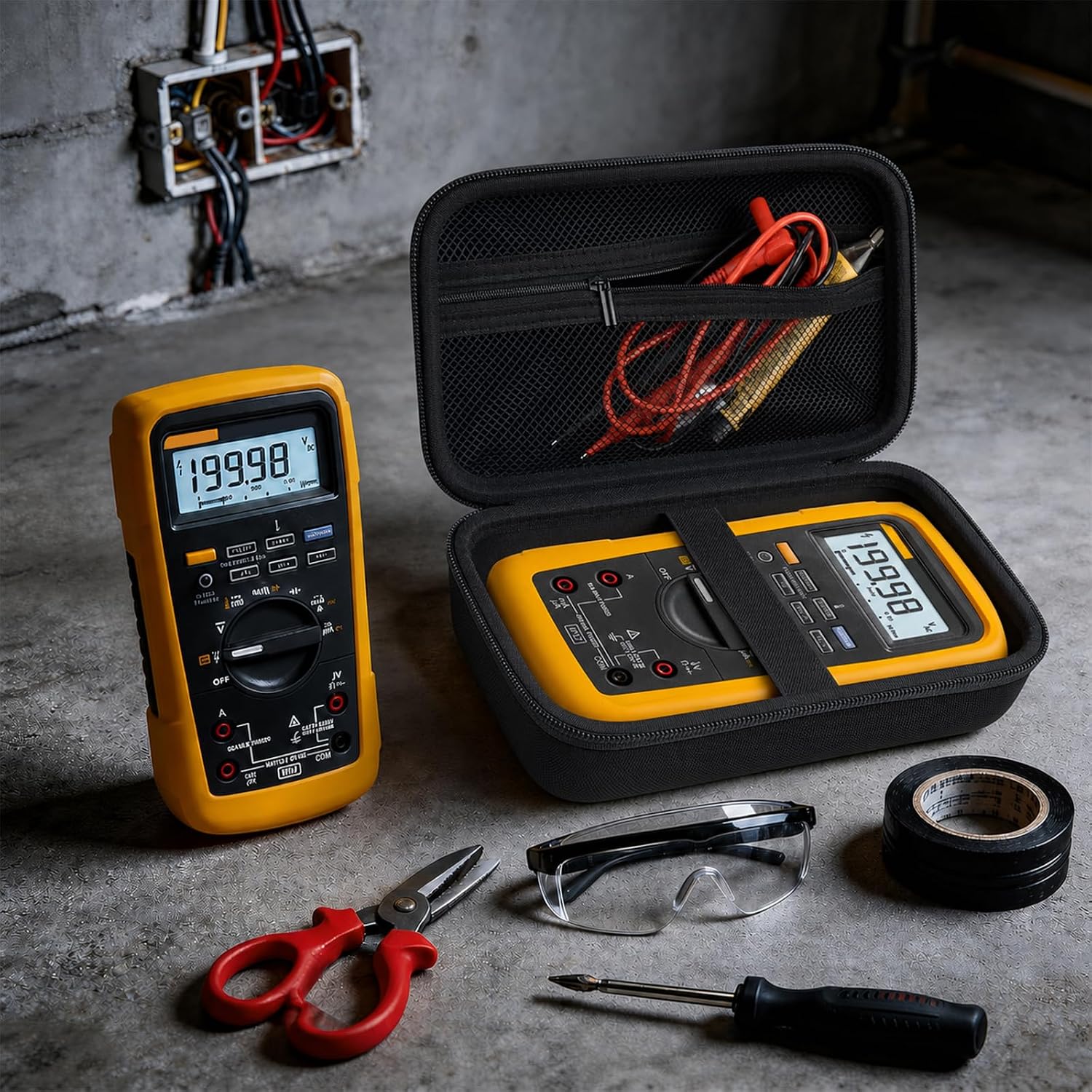 Comecase Hard Case for Fluke 87V/88V/15B+/17B+ and More Digital Multimeter