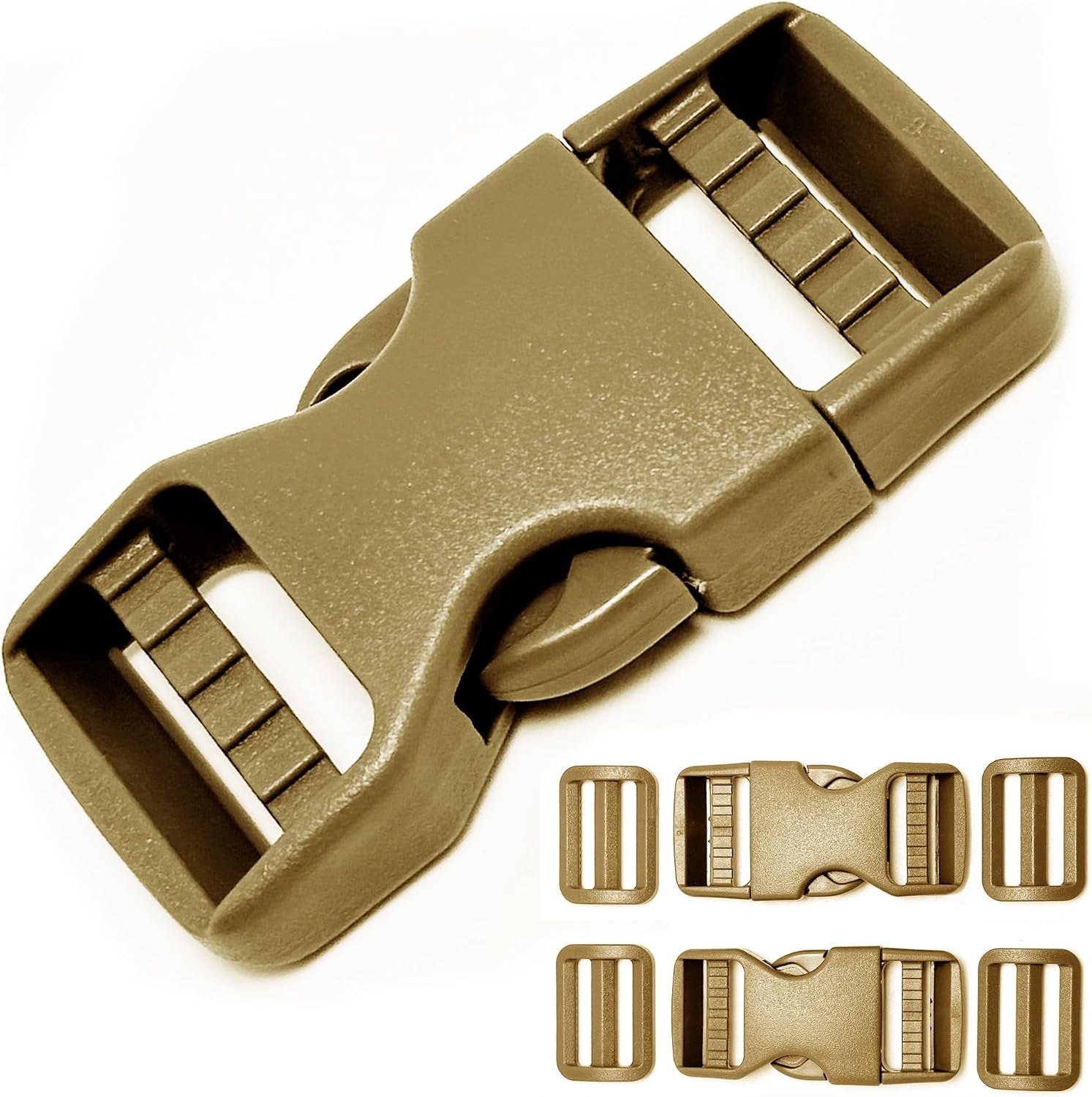 Buckle 1" Wide Inside, Quick Side Release Buckle for 1 inch/25mm Webbing Straps