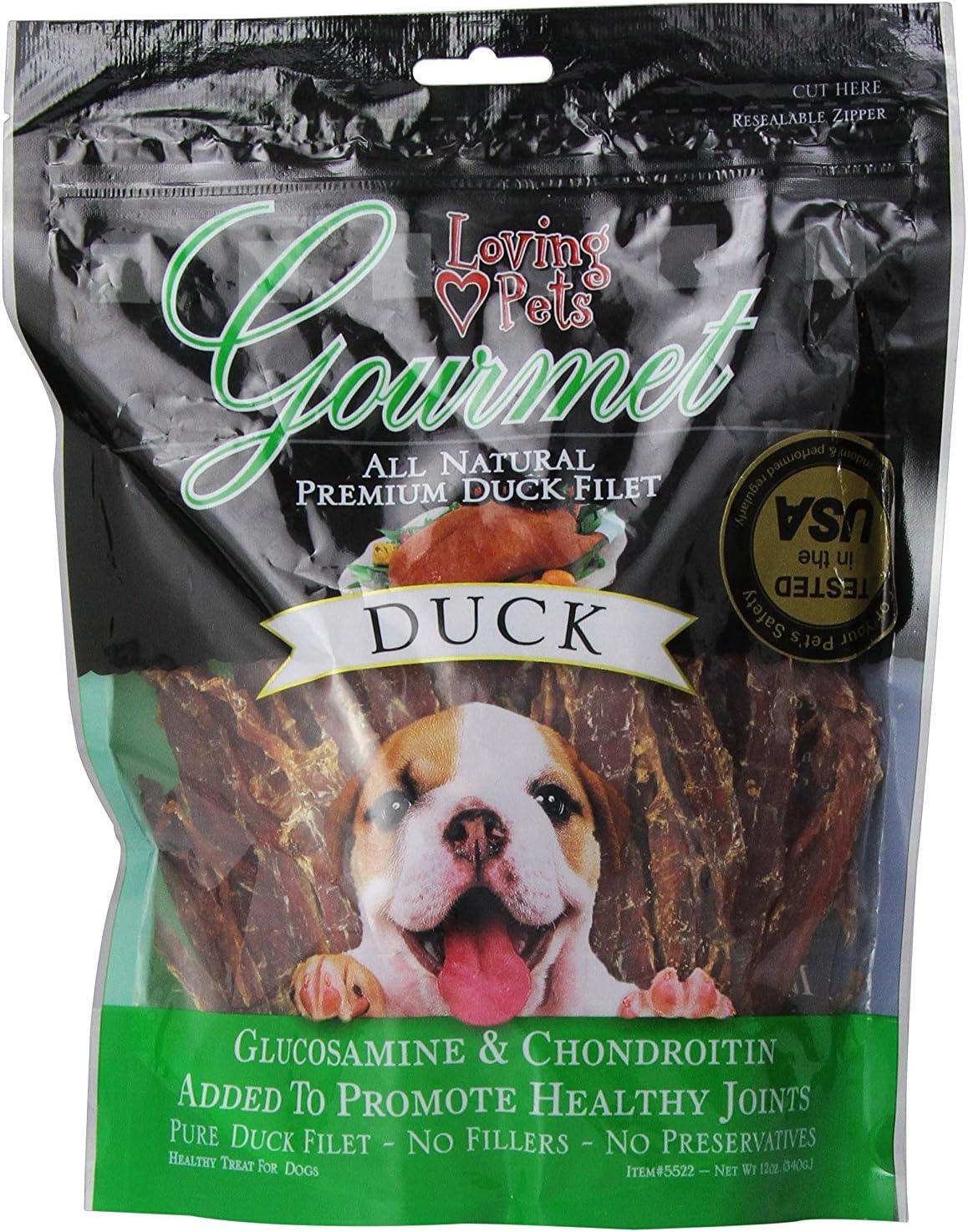 Loving Pets Gourmet All Natural Premium Sweet Potato and Chicken Wraps with Glucosamine and Chondroitin, Dog Treats, 8oz