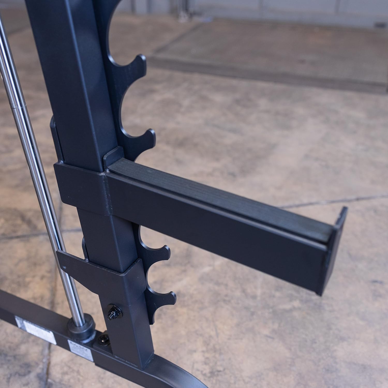 Body-Solid Precise 7° Angle Smith Machine Home Gym - Strength Training Equipment with Adjustable Safeties, Squat Rack Cage