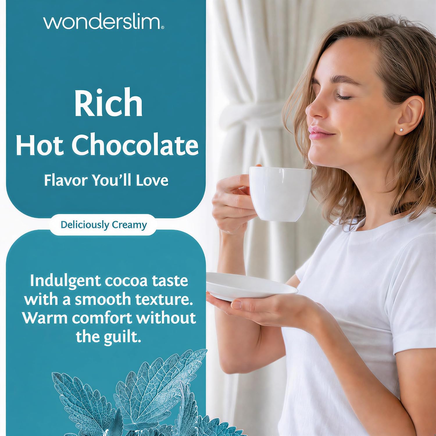Wonderslim Protein Coffee Drink Mix with Casein Protein – 7 ct (Cappuccino) | With Collagen, 12g Protein, 70 Calories, Low Sugar, 3g Net Carbs, Keto Friendly, Gluten Free, GLP-1 Friendly Coffee Drink Mix