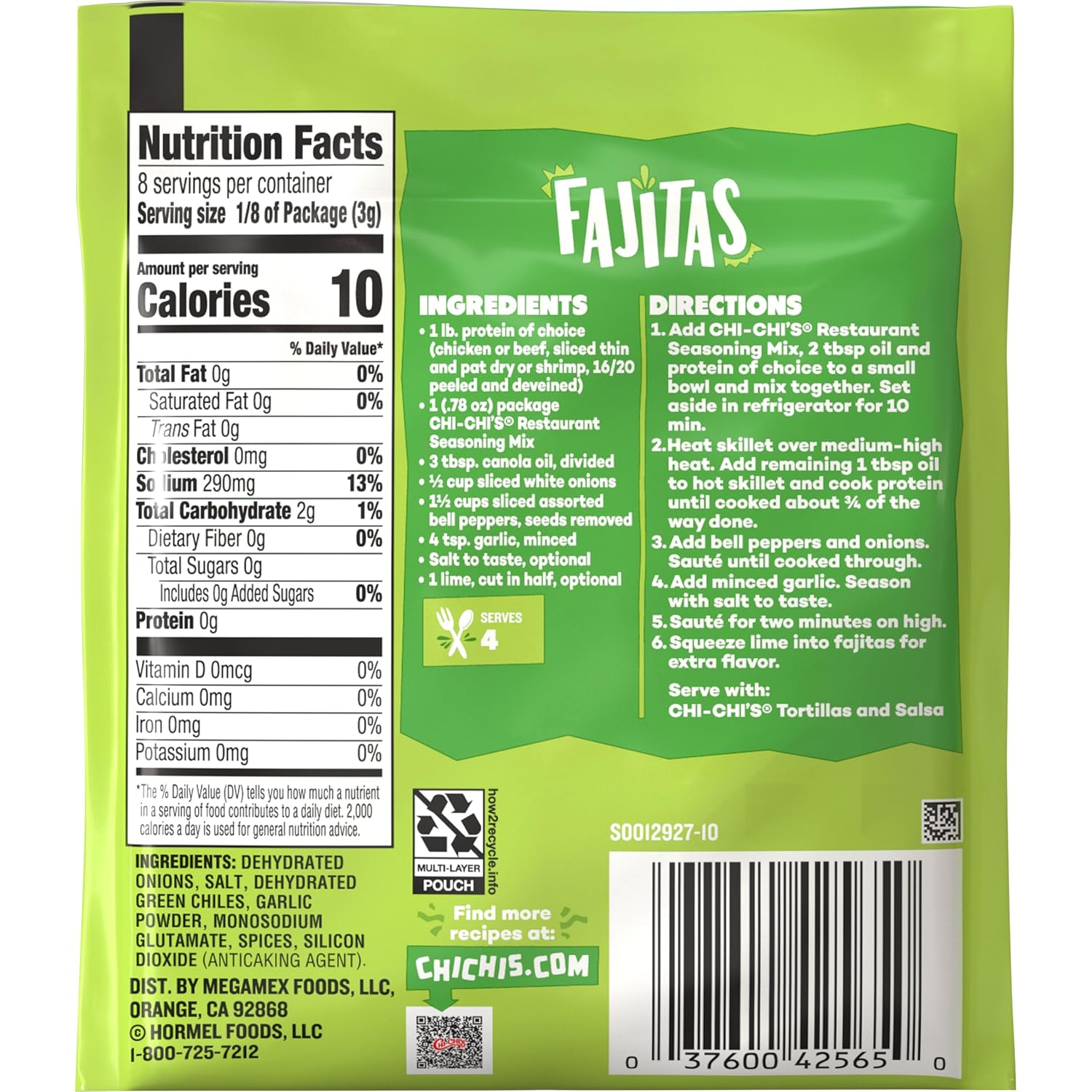 Chi Chi's Fiesta Restaurante Seasoning Mix, 0.78 Ounce (Pack of 24)