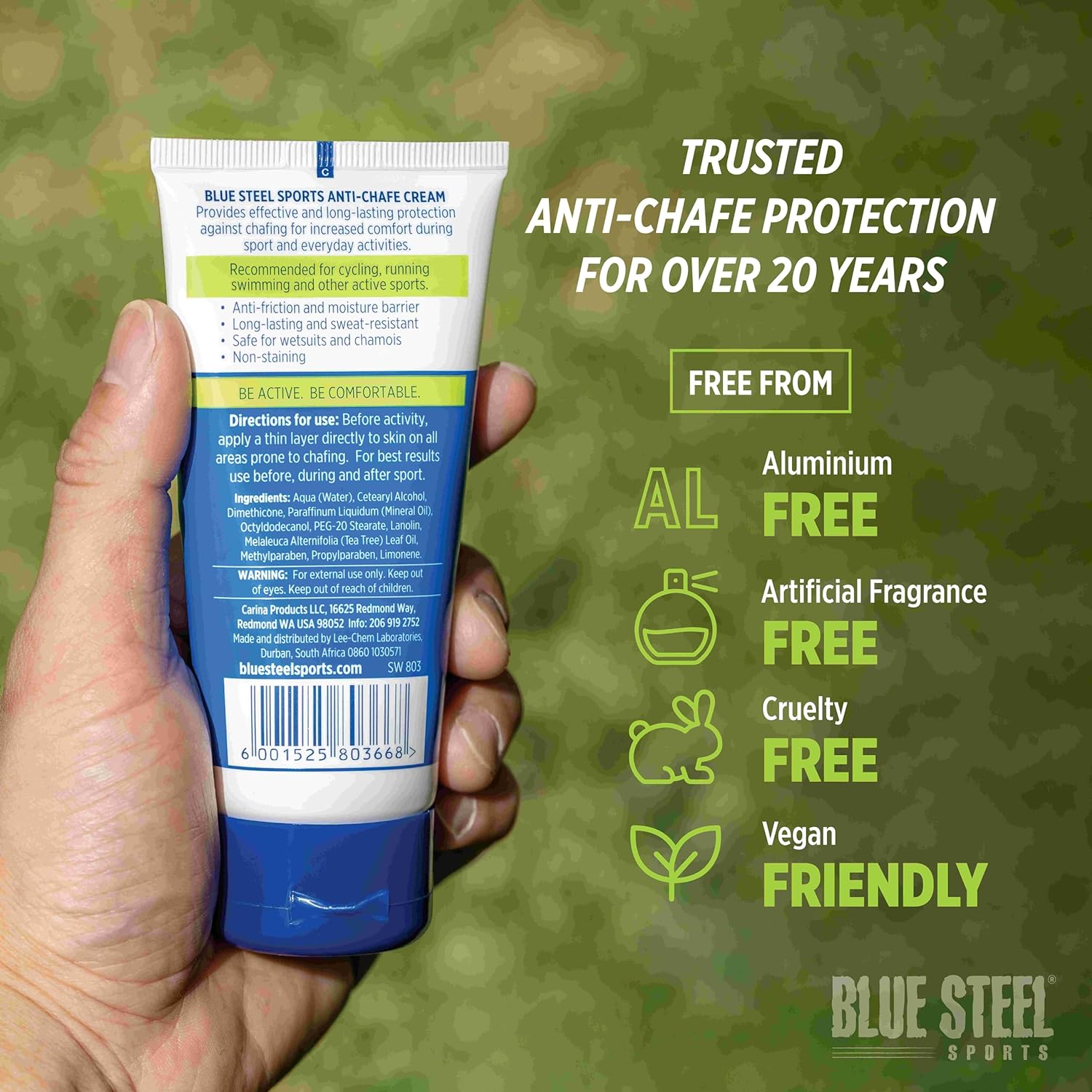 Anti Chafe Cream 100ml – Long-Lasting Protection for Running, Cycling & Sports | Sweat & Water Resistant | Non-Greasy