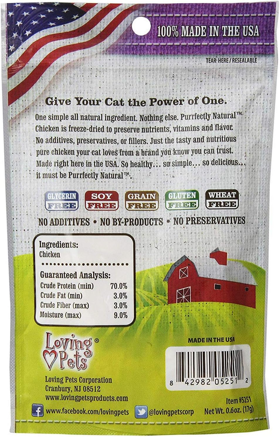 Loving Pets It's Purely Natural Freeze Dried Shrimp Treats for Cats, 0.5-Ounce