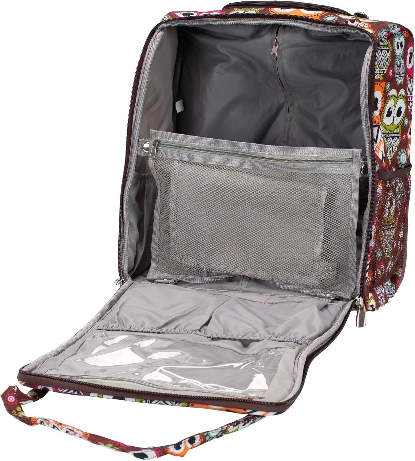 Rockland Melrose Upright Wheeled Underseater Carry-On Luggage, Red