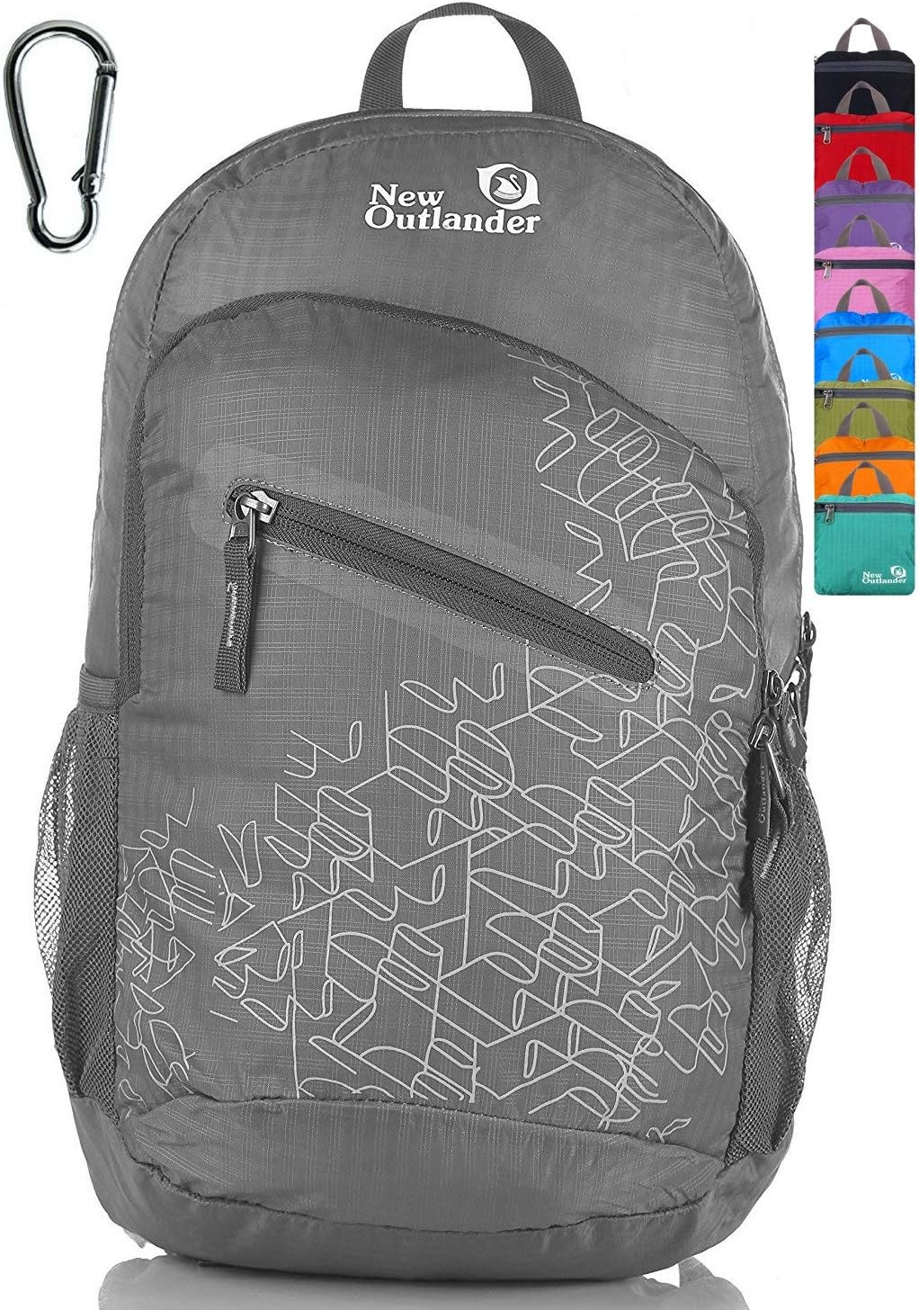 Packable Handy Lightweight Travel Hiking Backpack Daypack-Orange