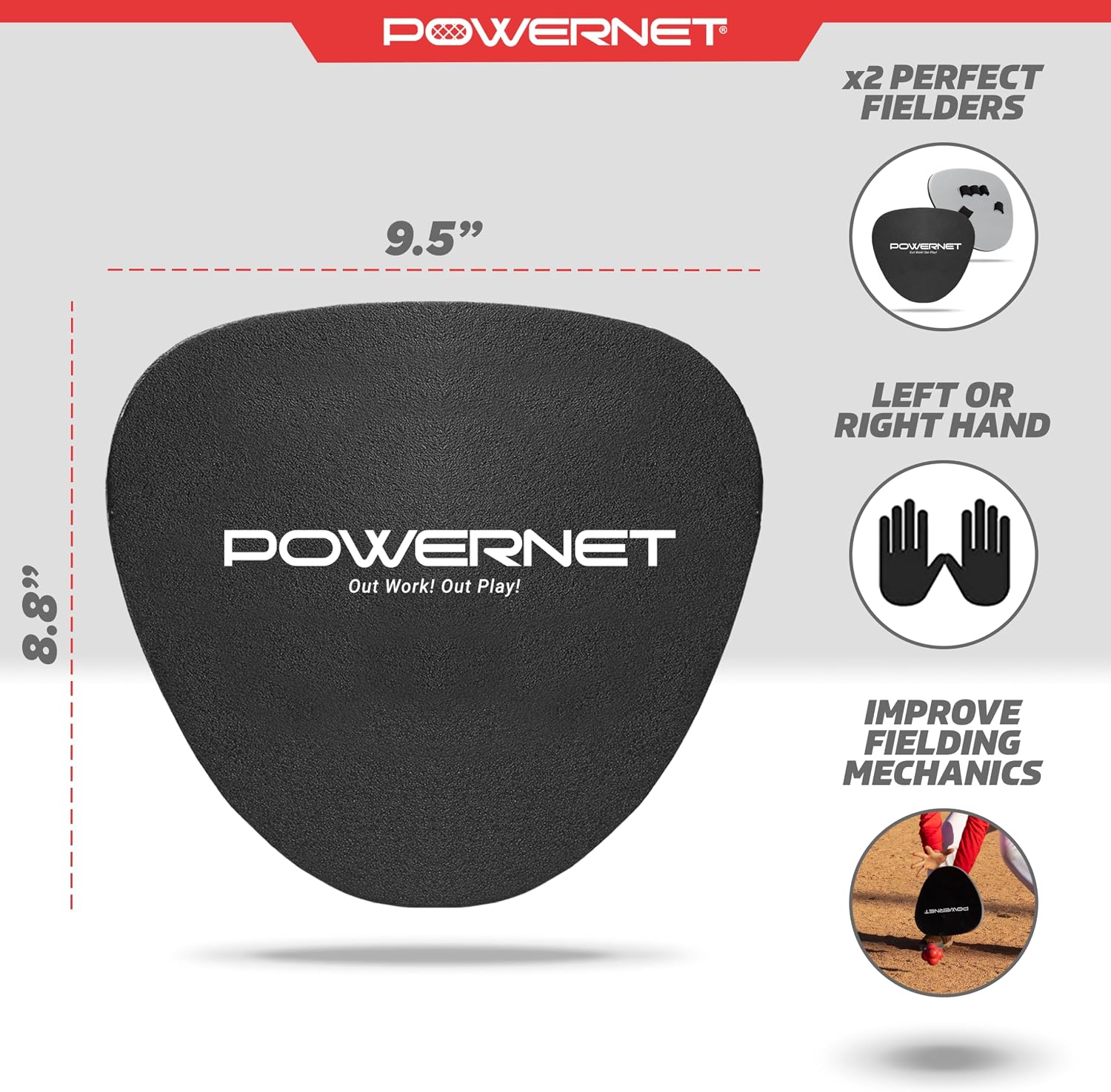 PowerNet Perfect Fielder, Soft Hands Softball & Baseball Training Equipment
