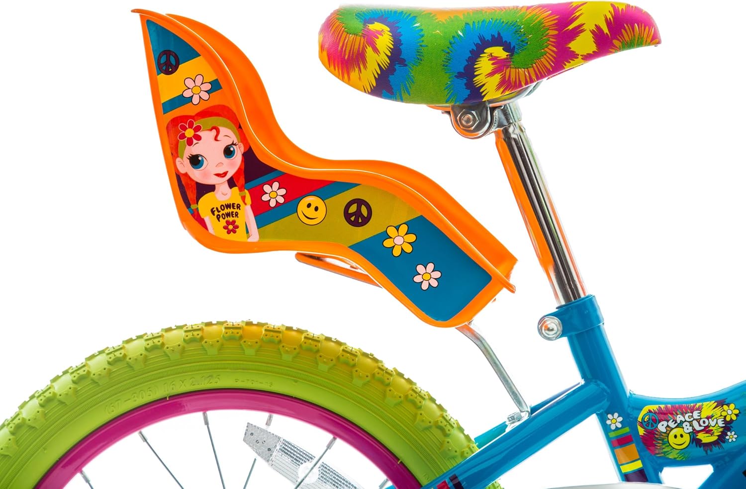 Titan Girls BMX Bike for Kids Ages 4-7, 16-Inch Wheels, 9-Inch Frame, Training Wheels, Toy Seat, Doll Basket, Streamers, First Bike, Princess Bicycle, Gift for Girls