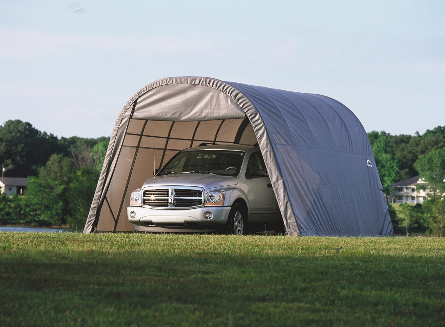 ShelterLogic 73342 Green 12'x20'x10' Round Style Shelter
