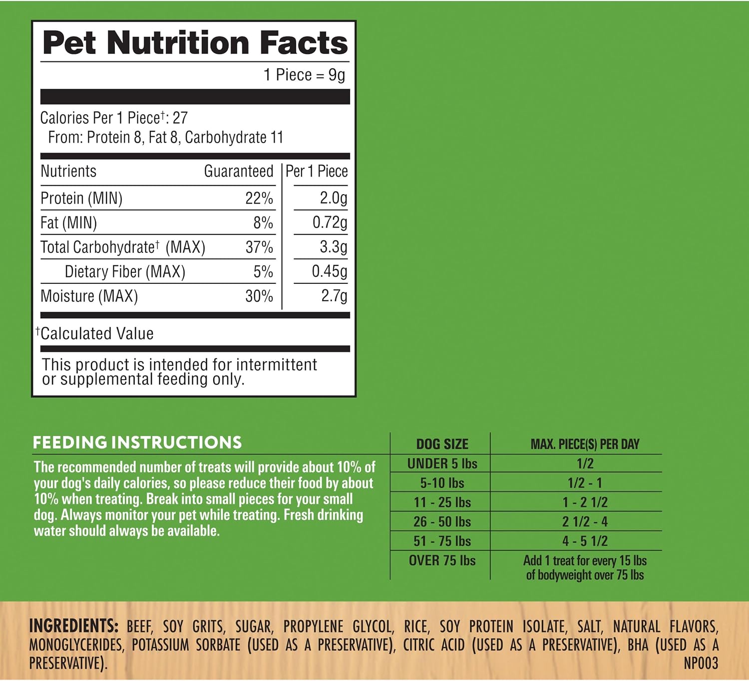 Milo’s Kitchen Chicken & Apple Sausage Slices Dog Treats, 18 Oz. Bag