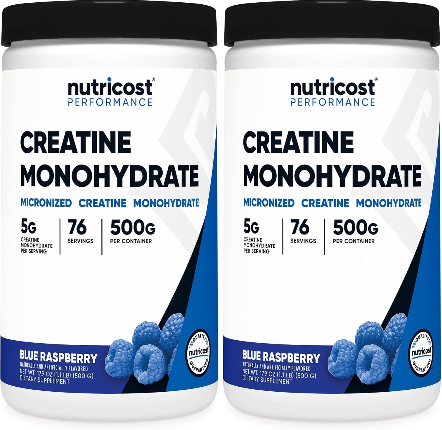 Nutricost Creatine Monohydrate Micronized Powder 500G, 100 Servings | 5000mg Per Serving (5g), 17.9 Oz