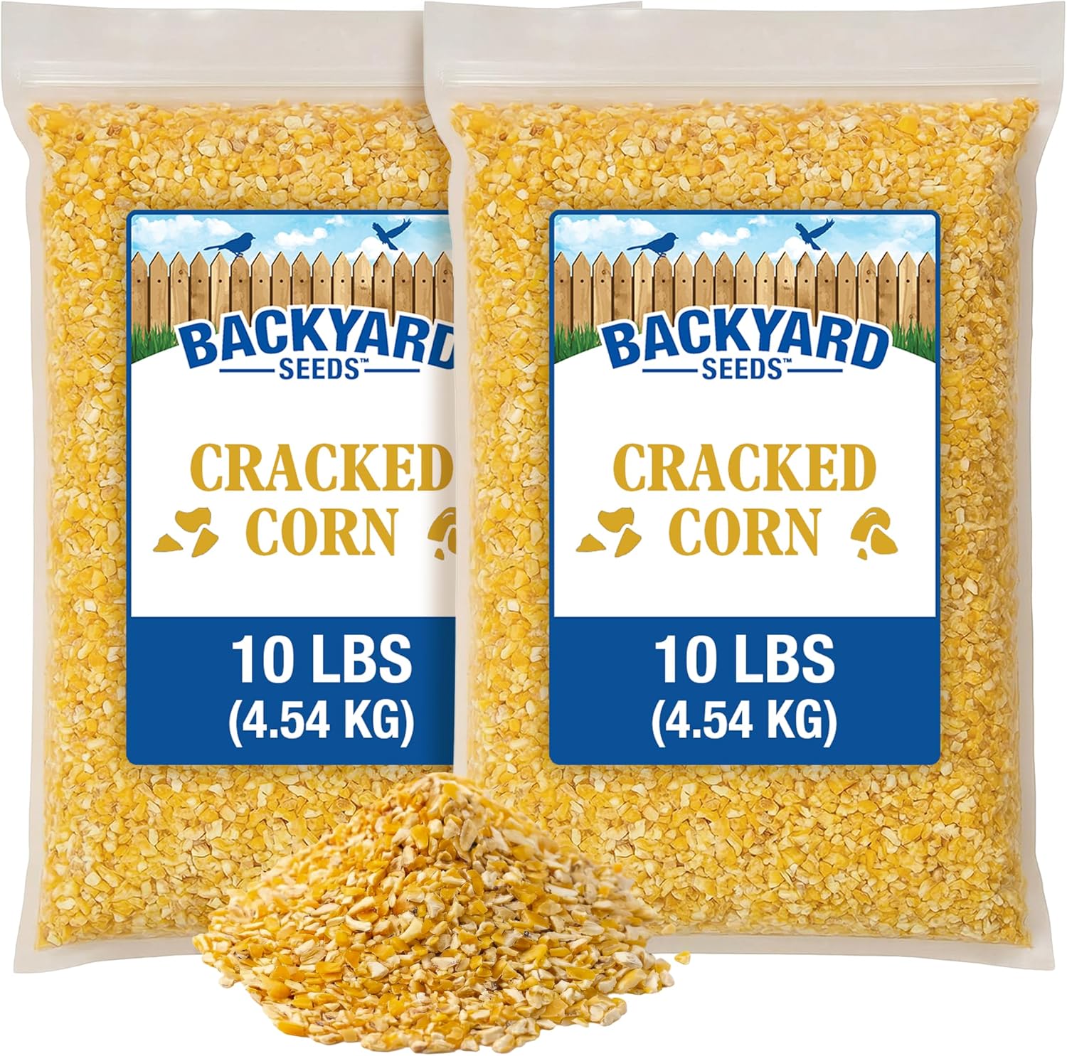 CountryMax 50LB Cracked Corn Chicken Feed, for Birds, Deer, Squirrels | High Energy, USA Sourced, Year-Round Feeding for Poultry, Wildlife, Birds. For Ground Feeding or Bird Feeders