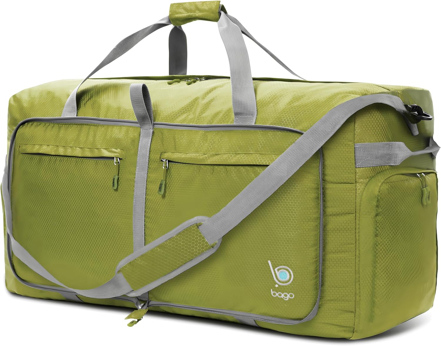 Bago Large Duffle Bag for Travel Women & Men. Durable Lightweight Foldable Travel Duffel Bags For Traveling Women. 80L Duffle Bags For Overnight Bag With Shoe Compartment Collapsible Weekender duffel