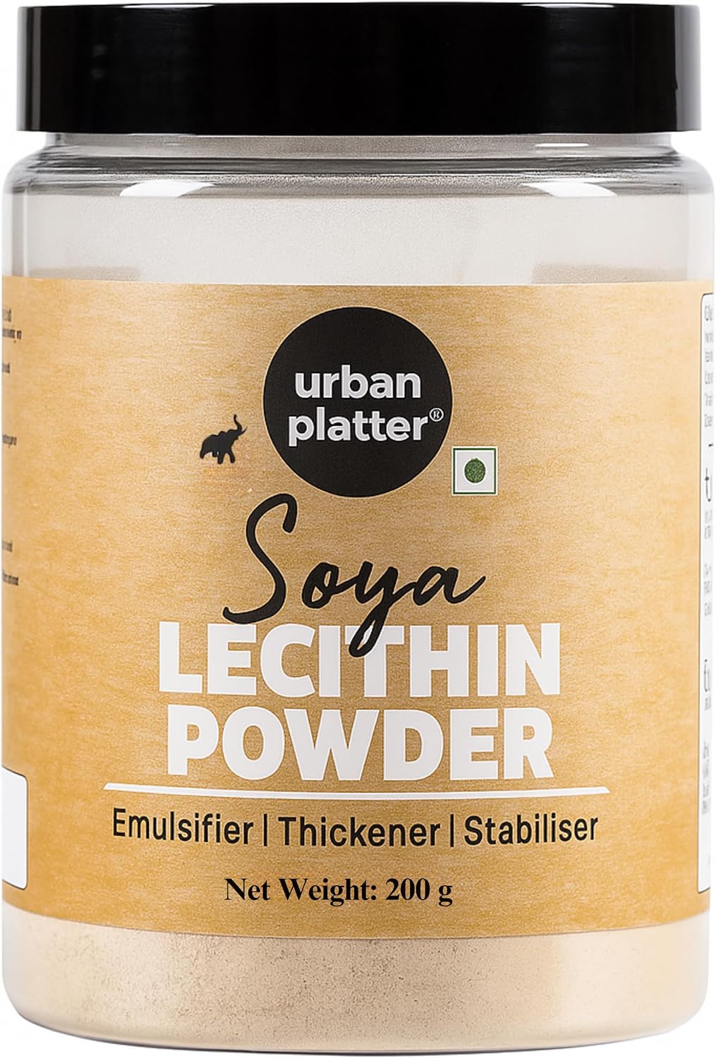 Urban Platter SOYA Lecithin Powder | 7.05 Oz (200g) | Natural Emulsifier, Thickener & Stabiliser | Plant-Based & Vegan | Ideal for Baking, Chocolates