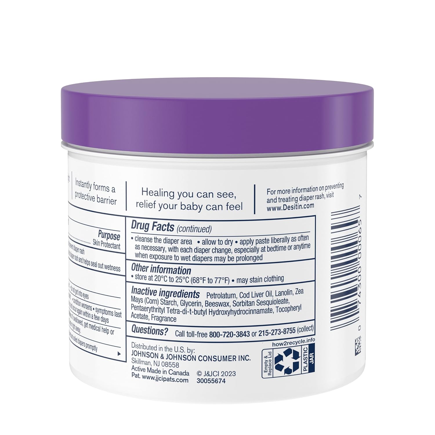 Desitin Maximum Strength Diaper Rash Paste, 40% Zinc Oxide, 4.8 oz | Helps Treat, Relieve & Prevent Diaper Rash, 40% Zinc Oxide, Immediate Relief, Protects up to 12 Hours, Hypoallergenic