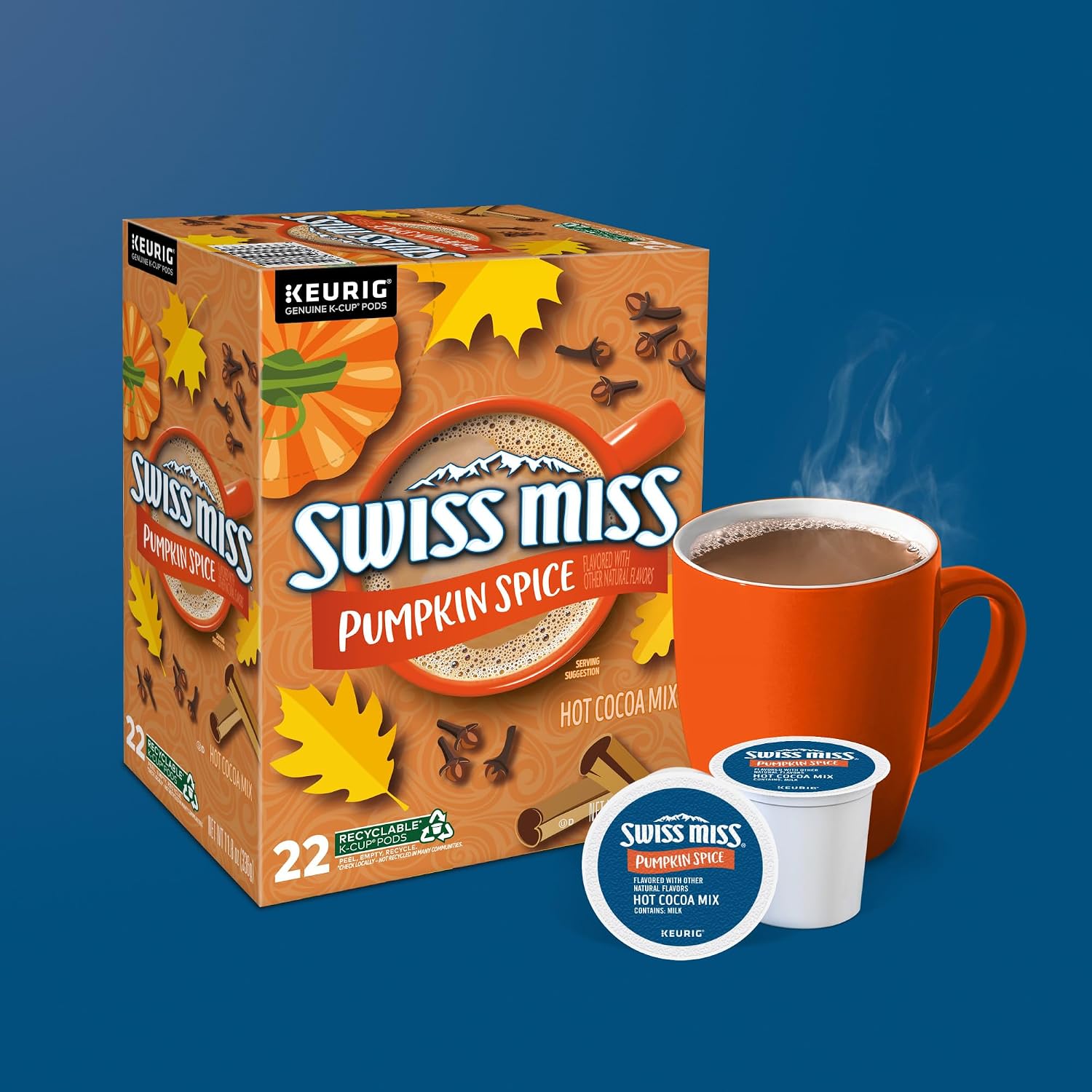 Swiss Miss Milk Chocolate Hot Cocoa Keurig Single-Serve K Cup Pods, 28 Count