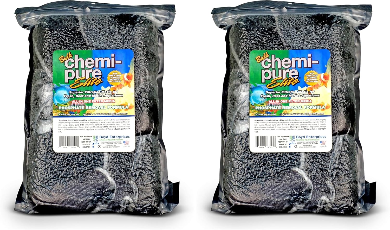 Boyd Enterprises ABE767438 Chemi Elite Bulk for Aquarium, 11.74-Ounce (Packaging may vary)