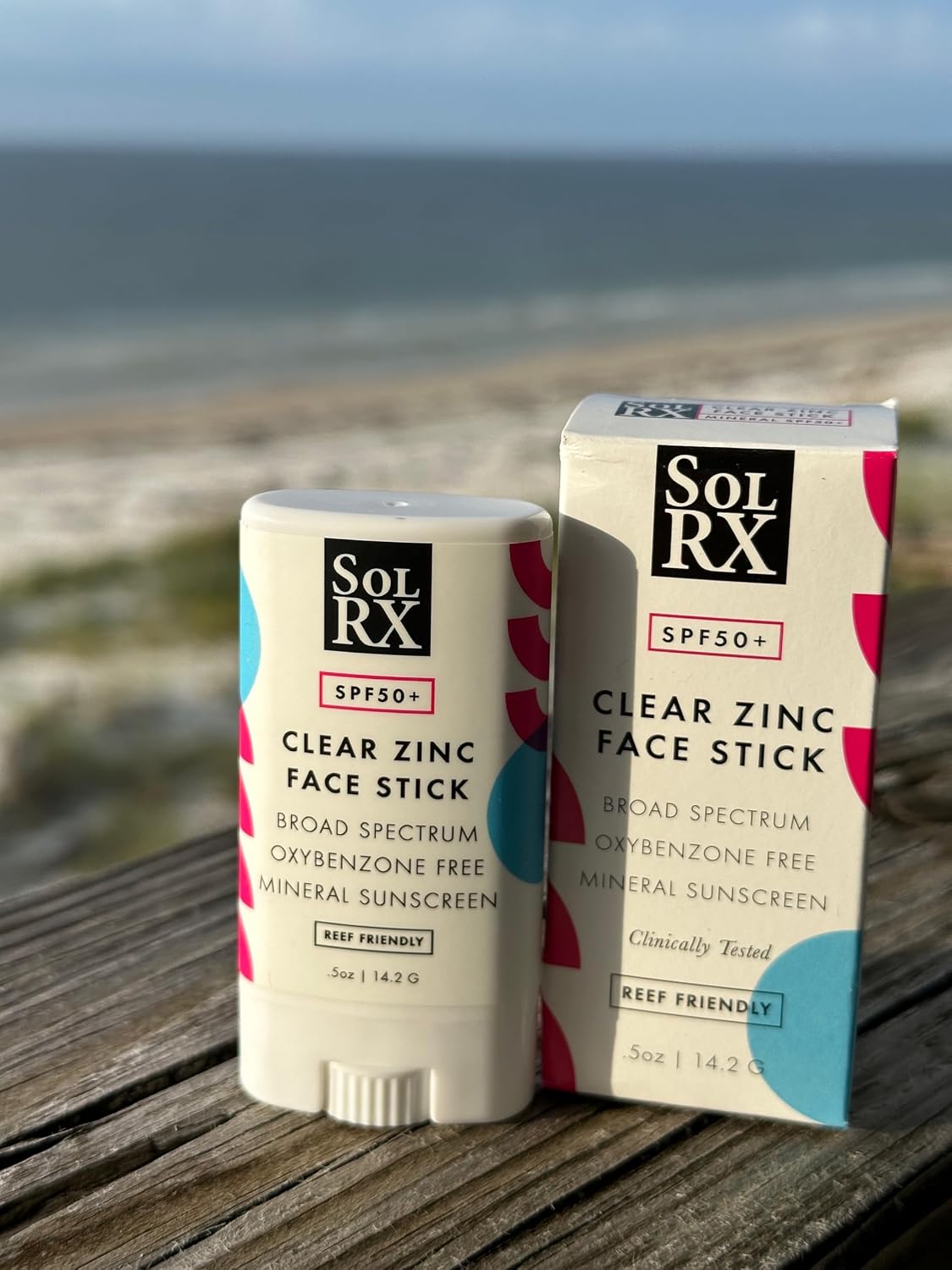 SolRX MINERAL SPF 50 Zinc Oxide Sunscreen Stick, Clear Non-Greasy Face | Solrx Sunscreen Is Designed For Healthy Outdoor Activities Like Running, Swimming, Cycling, Triathlon, Diving, And Surfing