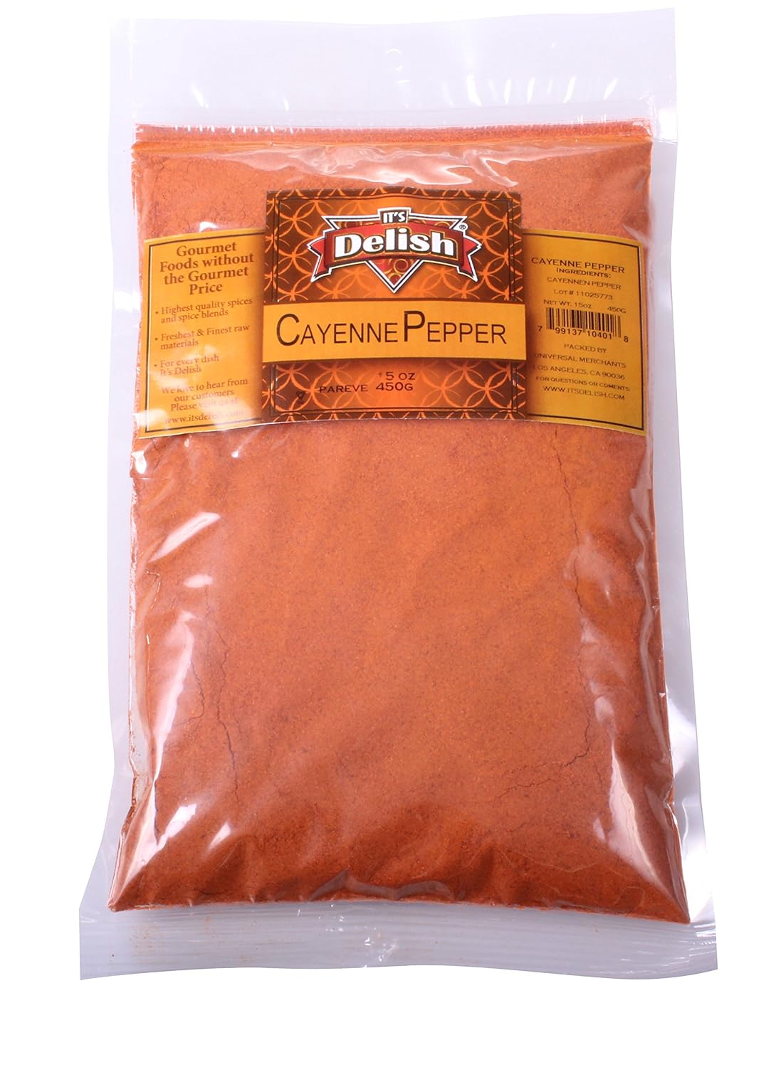 Cayenne Pepper Powder by It’s Delish, 5 LBS Bulk Bag | All-Natural Red Pepper Powder for Cooking, Camping, and Meals | Kosher and Non-GMO