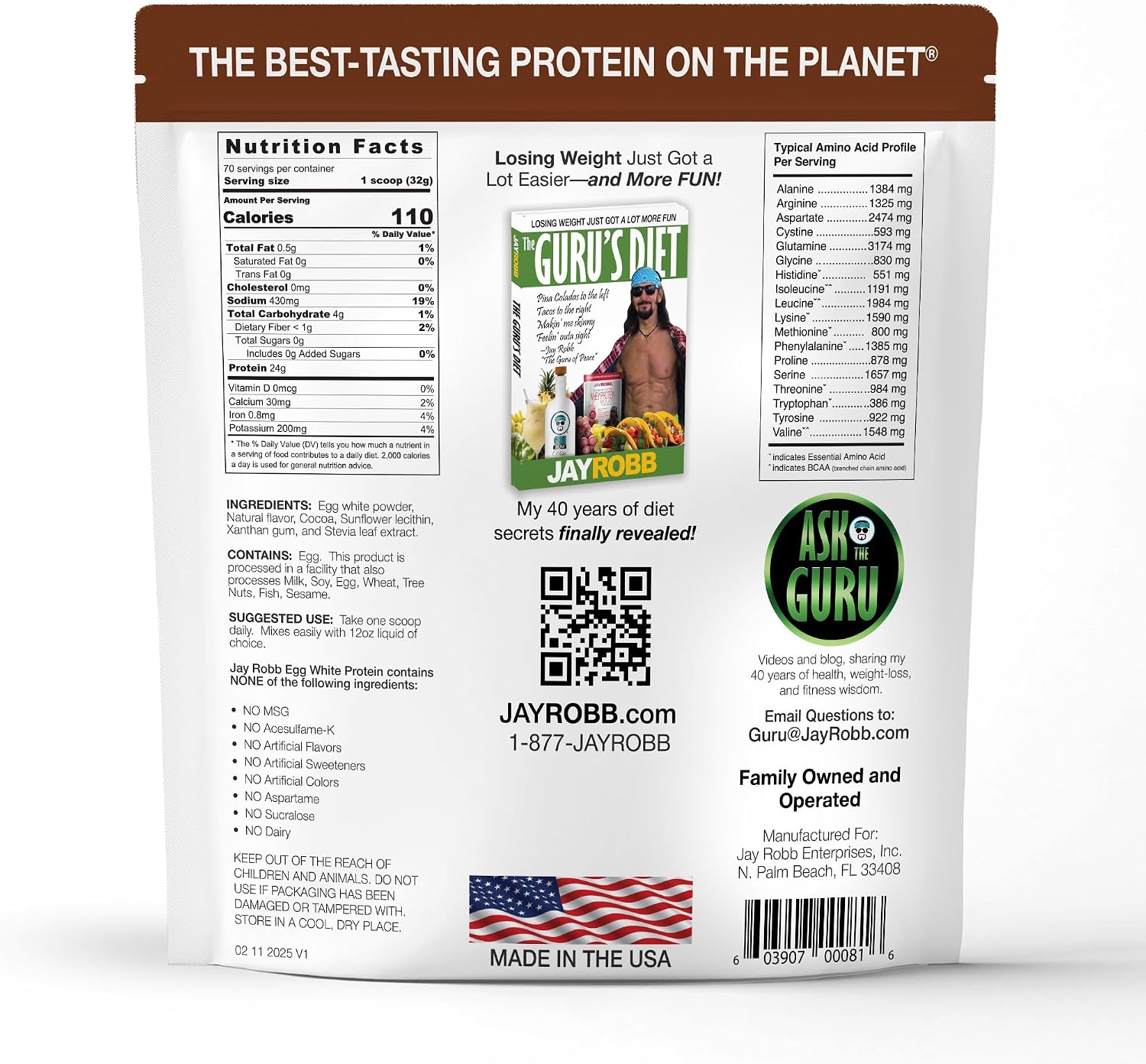 JAYROBB Vanilla Egg White Protein 24 oz, 1.5 Pound Bag