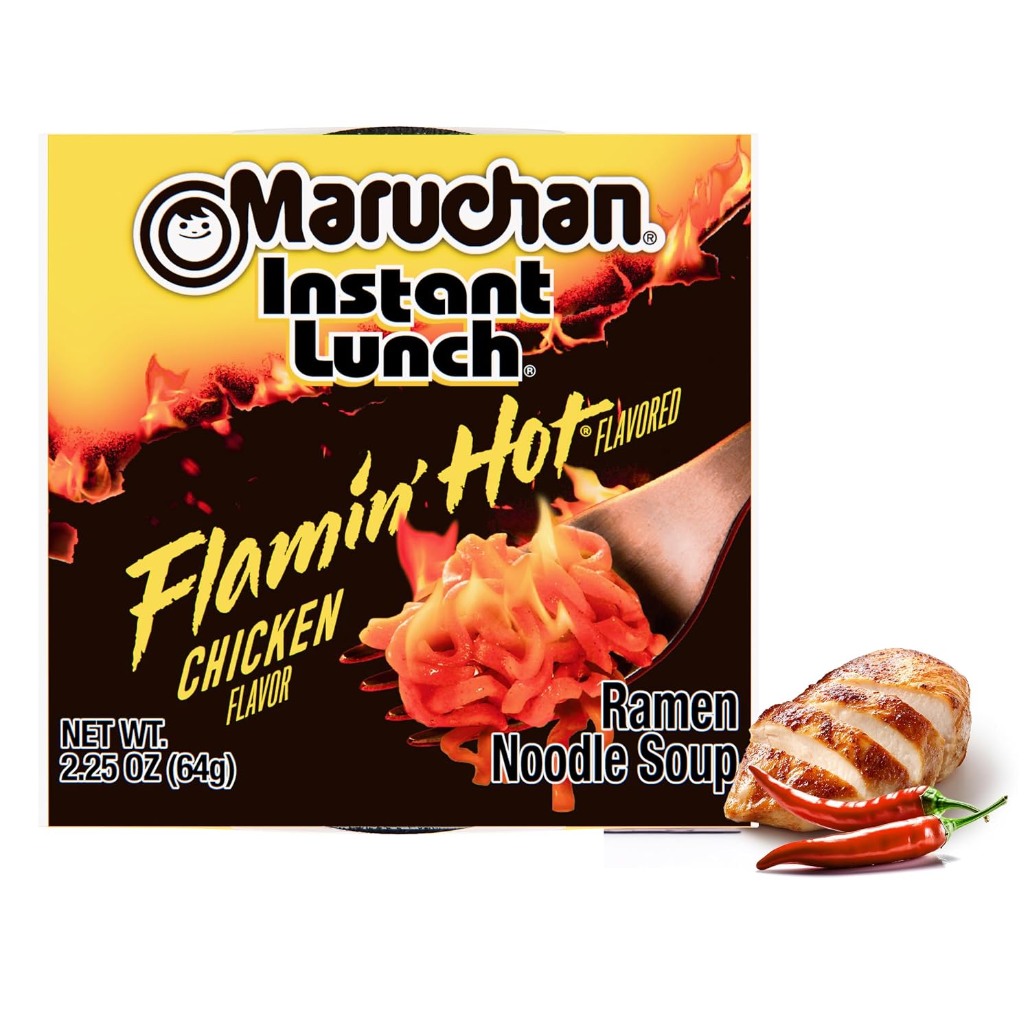 Maruchan Instant Lunch Ramen Noodles, Cheddar Cheese Flavor – Japanese-Style Instant Noodle Soup, Easy Meal Ready in 3 Minutes – 2.25 Oz. (12 Pack)