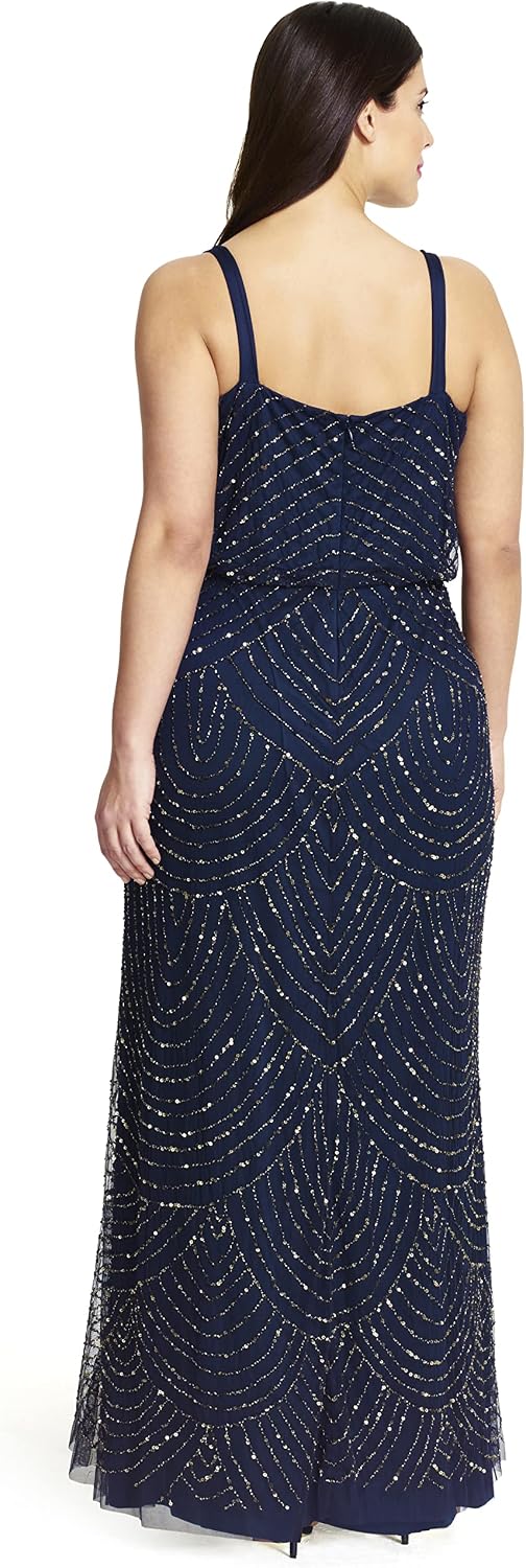 Adrianna Papell Women's Long Blouson Dress