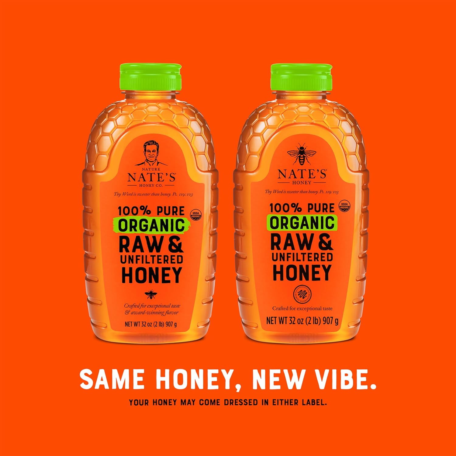Nate's Organic Honey - 32oz. Squeeze Bottle