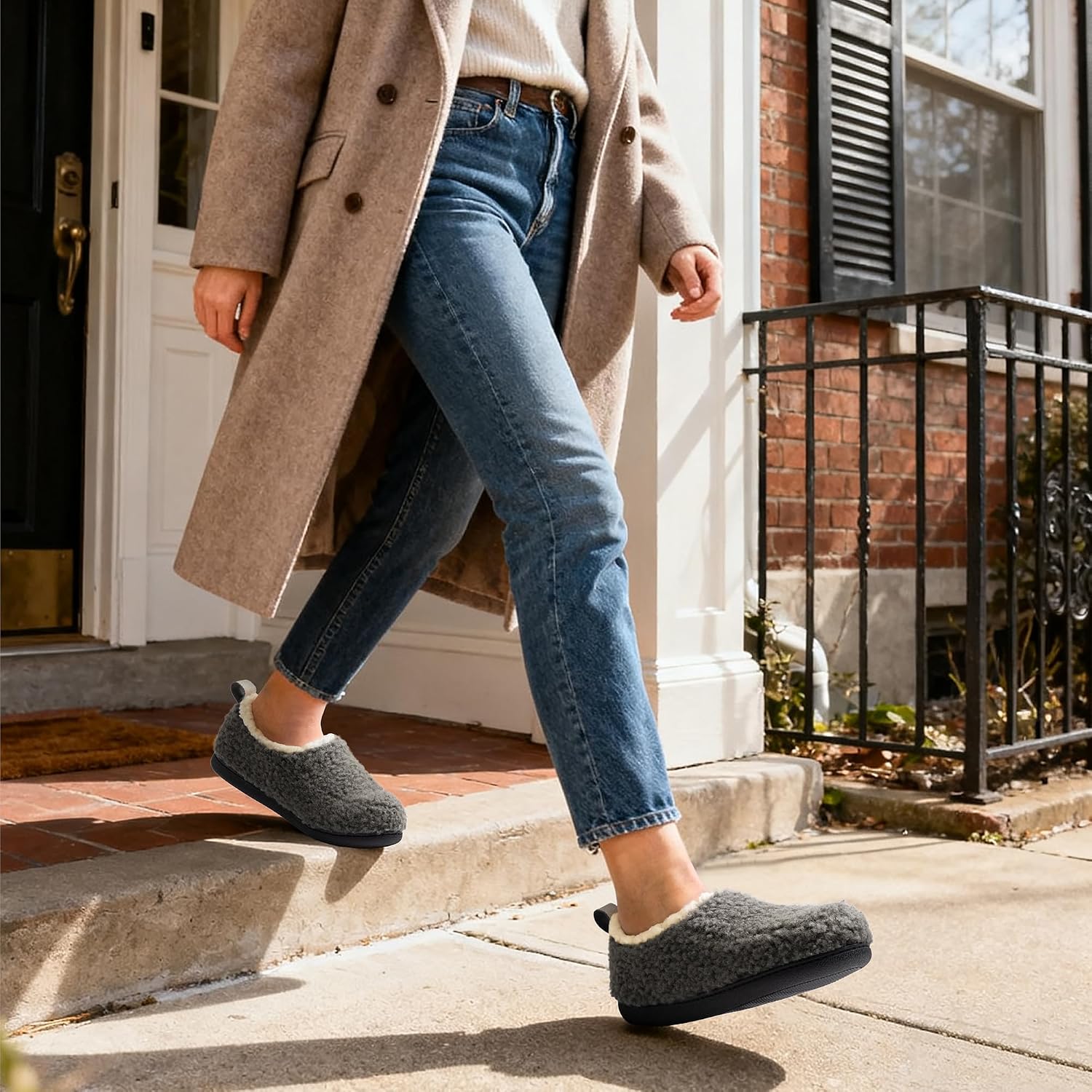 RockDove Women's Nomad Faux Shearling Slipper