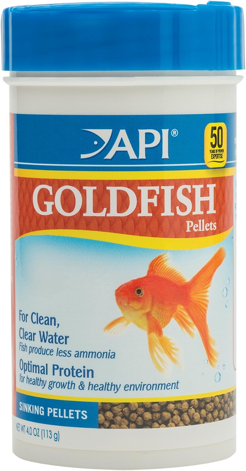 API BOTTOM FEEDER PELLETS WITH SQUID Fish Food 1.3-Ounce Container
