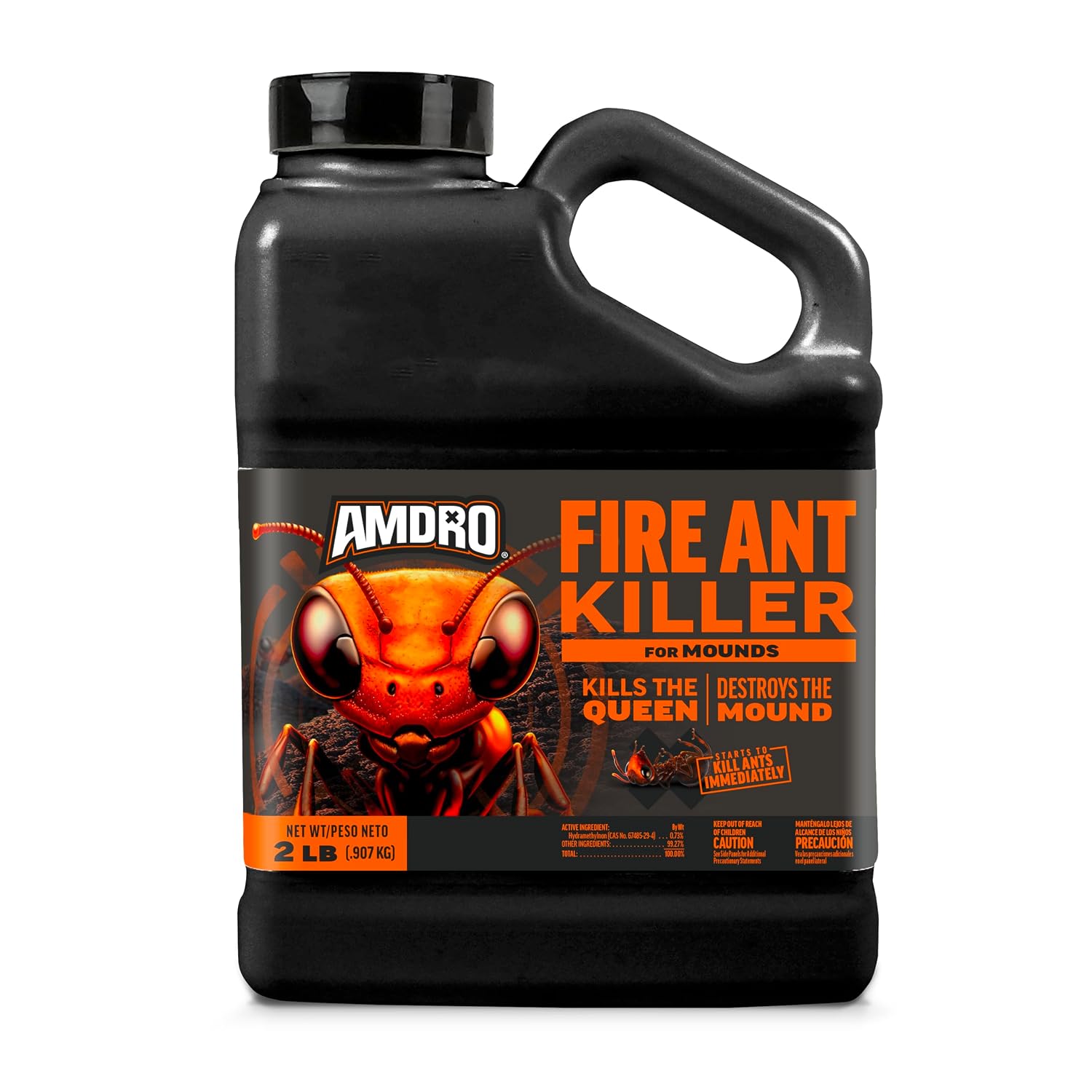 Amdro Fire Ant Killer for Mounds, 1 Lb | Dual-action fire ant killer granules, targets visible and hidden mounds, kills imported and native fire ants