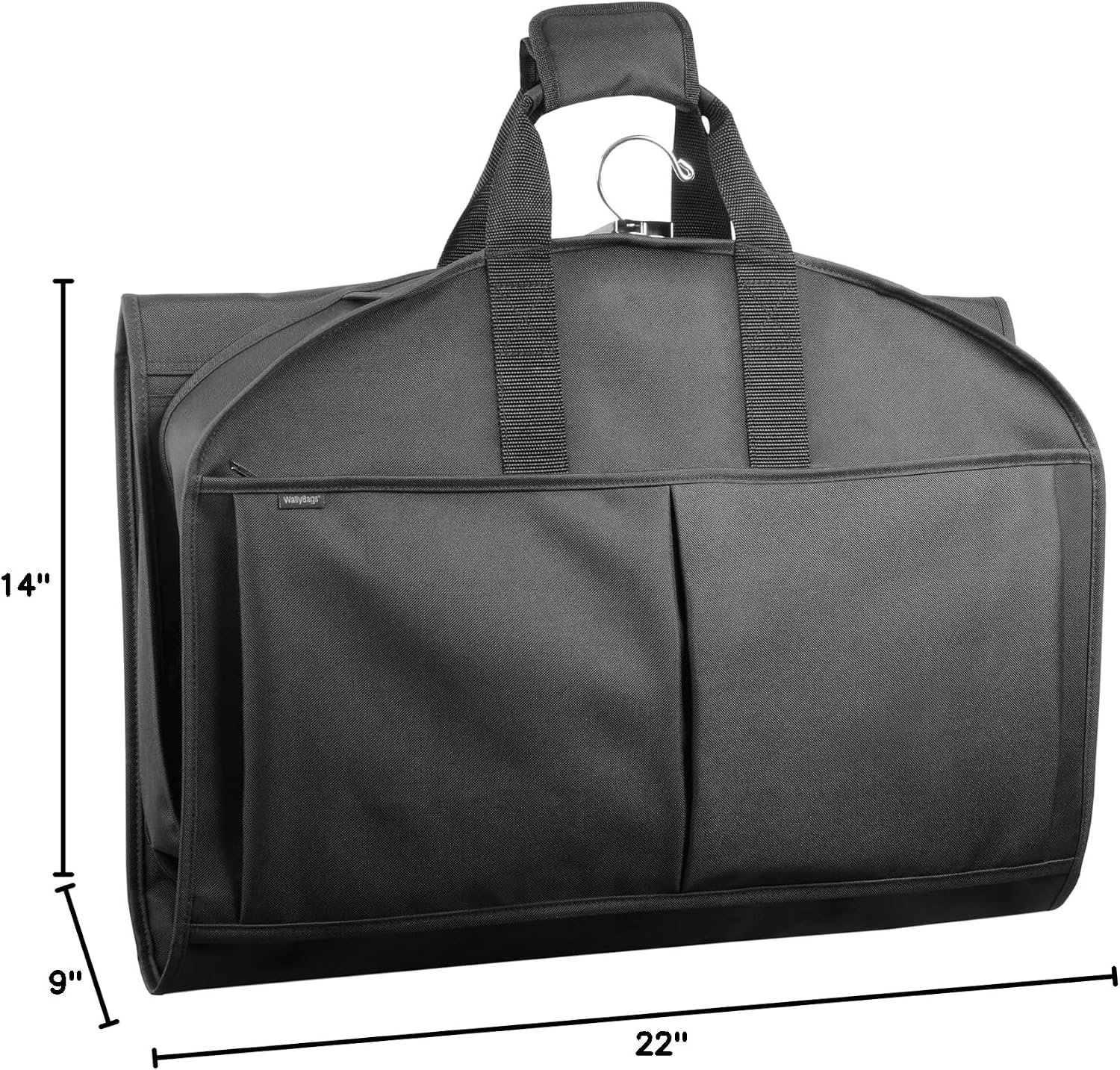 Wally Bags 48” Deluxe Tri-Fold CarryOn Travel Garment Bag with three pockets