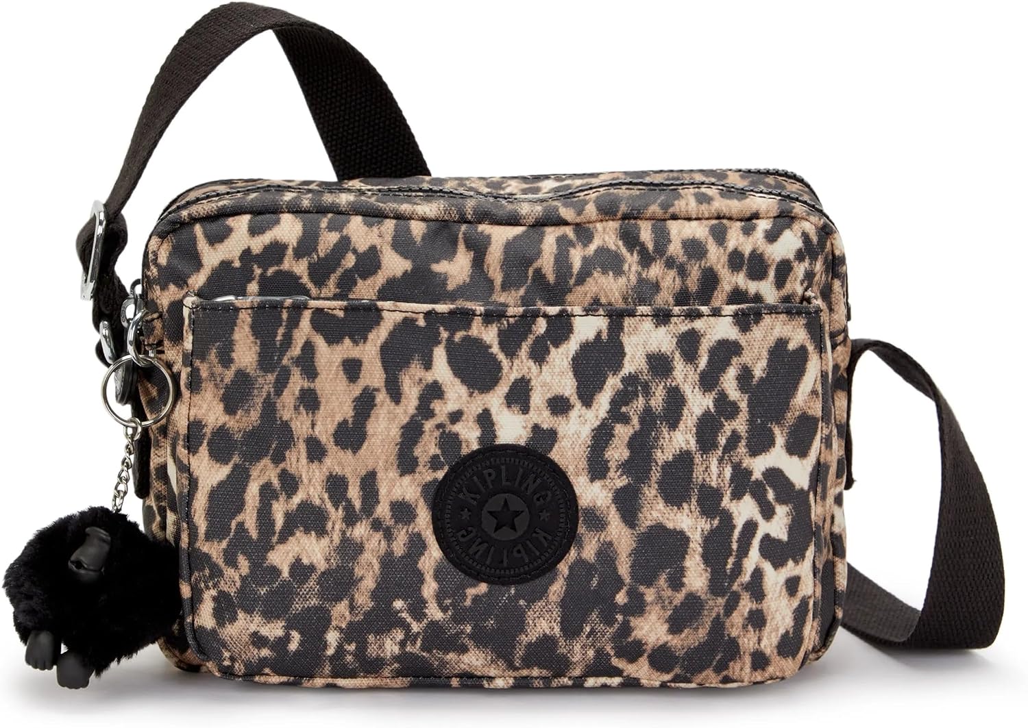Kipling Women’s Abanu Medium Crossbody Bag, Lightweight, Adjustable Nylon Waist Pack with Multi-Compartment Zip Pockets
