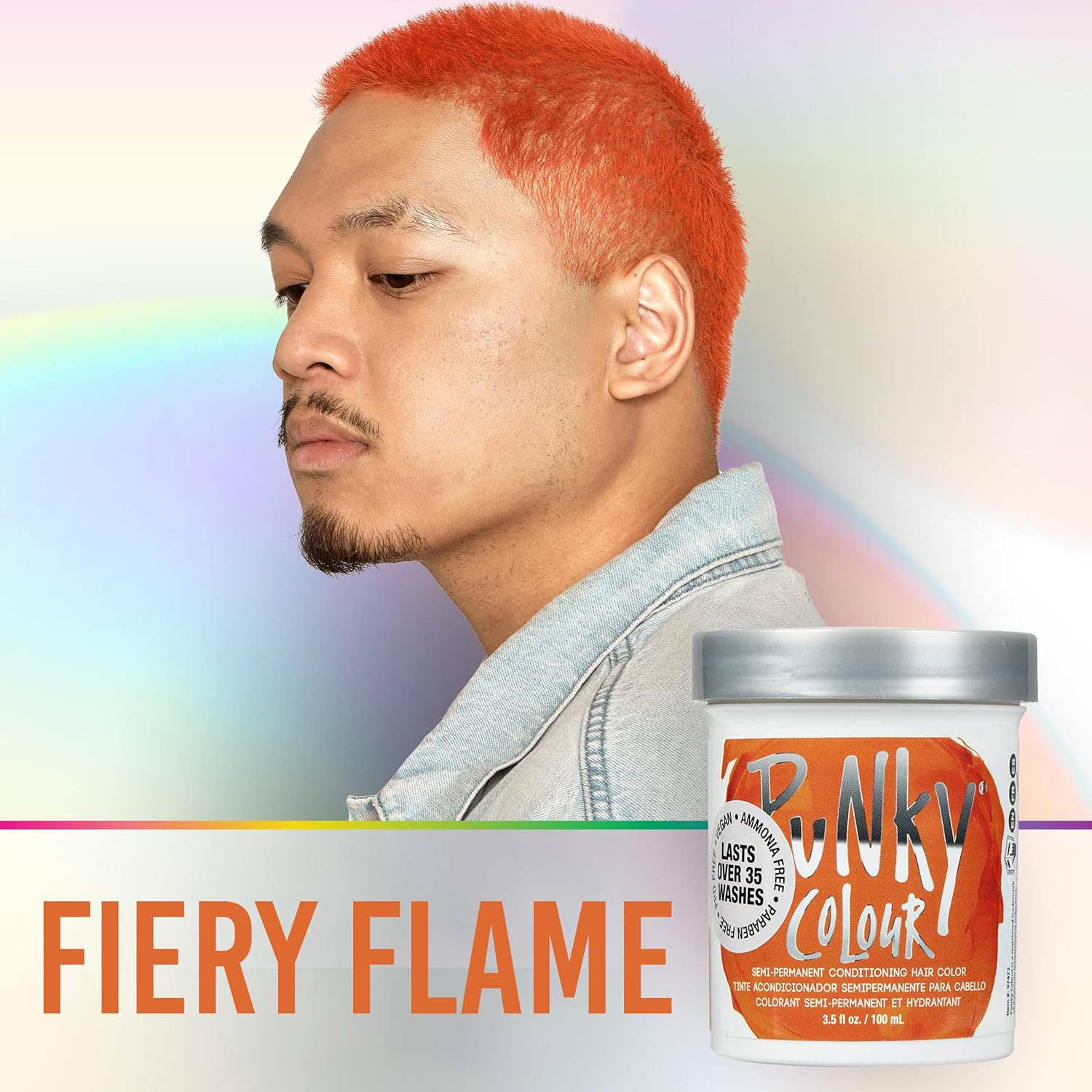 Punky Colour Flamingo Pink Semi Permanent Hair Color – Vibrant Pink Hair Dye, Vegan & Cruelty-Free Conditioning Formula, Lasts Up to 35 Washes, 3.5 fl oz