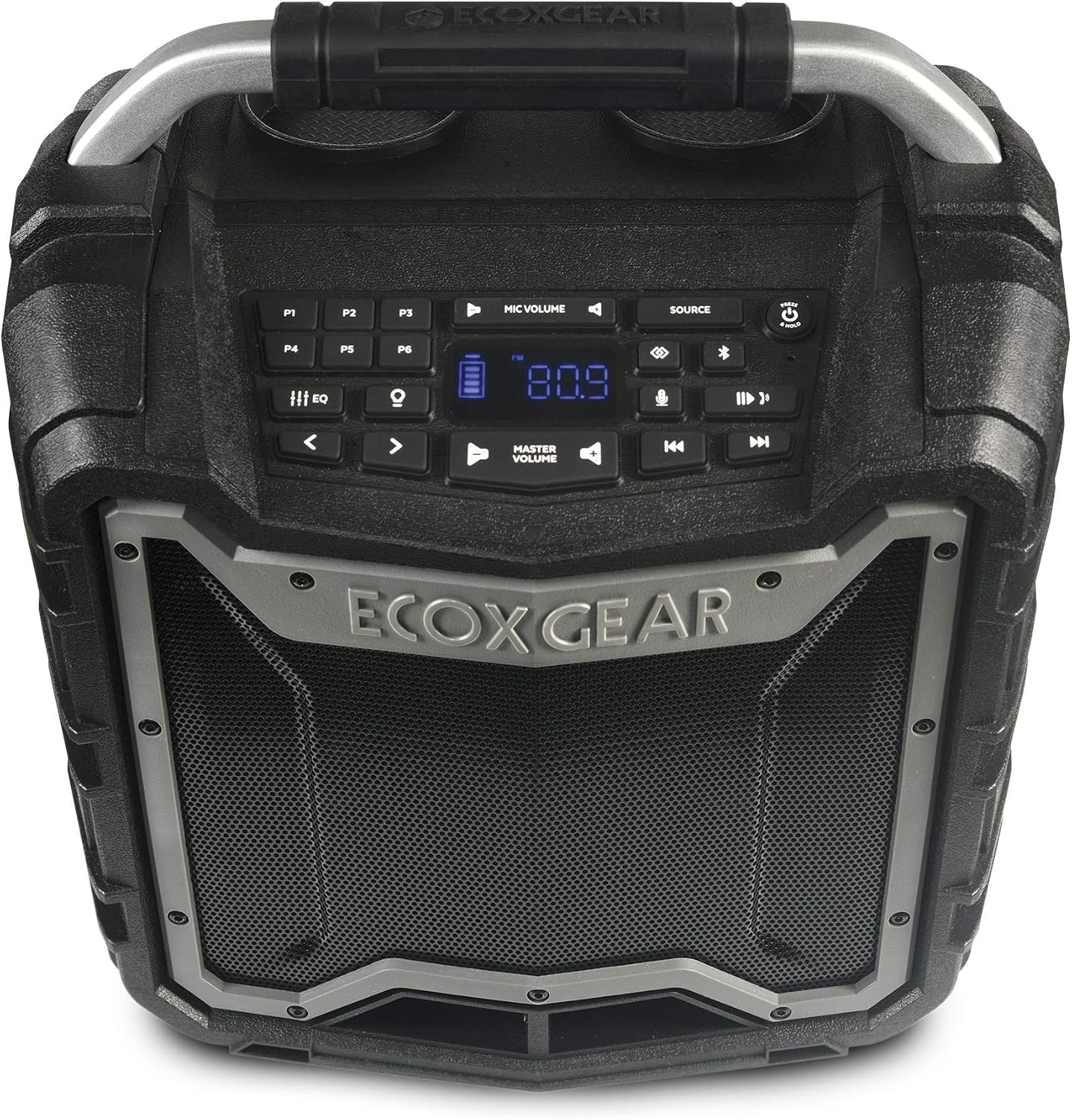 ECOXGEAR EcoTrek GDI-EXTRK210 Rugged Waterproof Floating Portable Bluetooth Wireless 100 Watt Stereo Smart Speaker and P (Renewed)