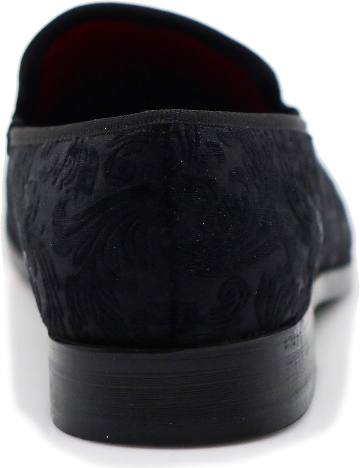 SPK35 Men's Vintage Velvet Flower Designer Dress Loafers Slip On Shoes Classic Tuxedo Dress Shoes