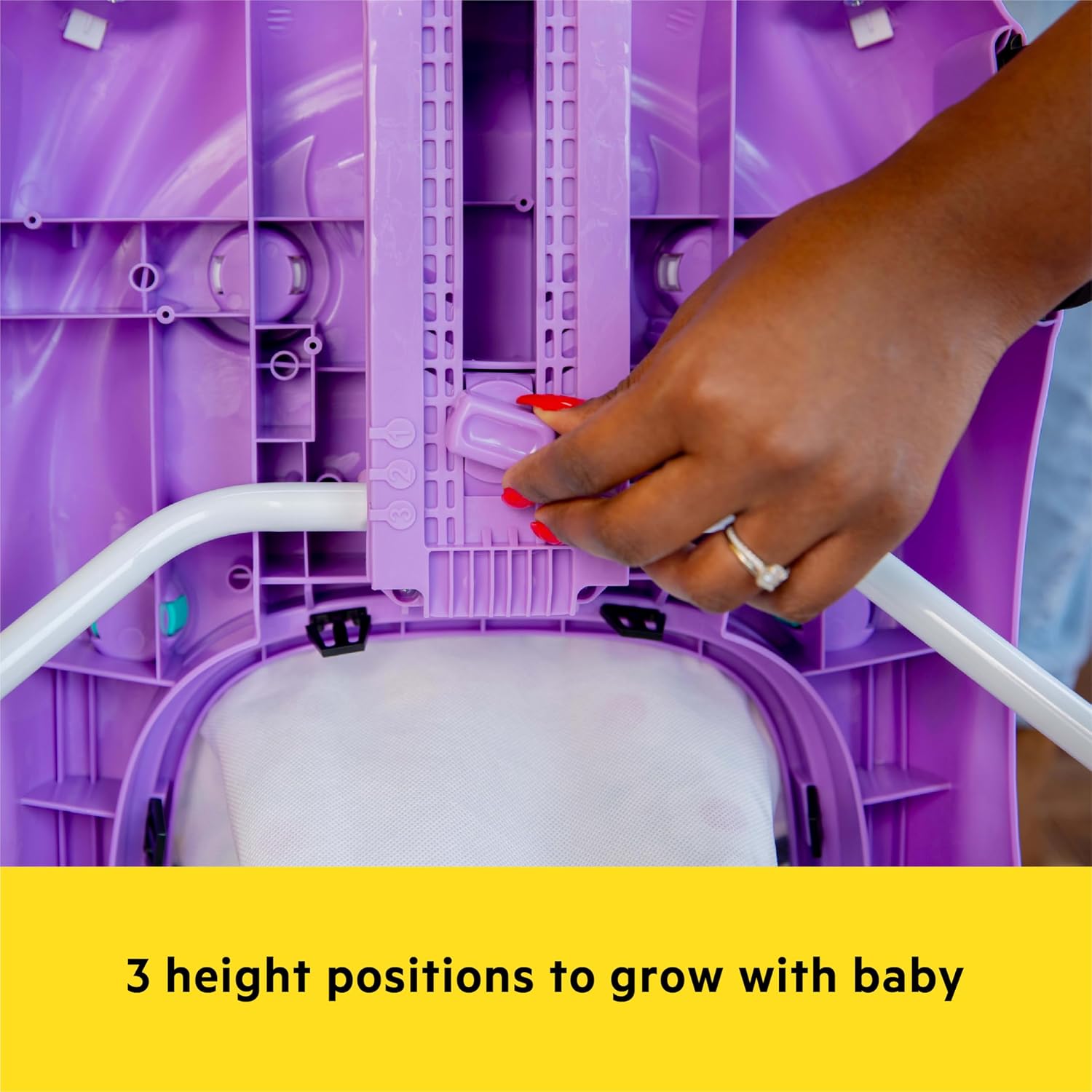 Bright Starts JuneBerry Walk-A-Bout Baby Walker and Entertainer, with Easy Fold Frame for Storage, Ages 6 Months +