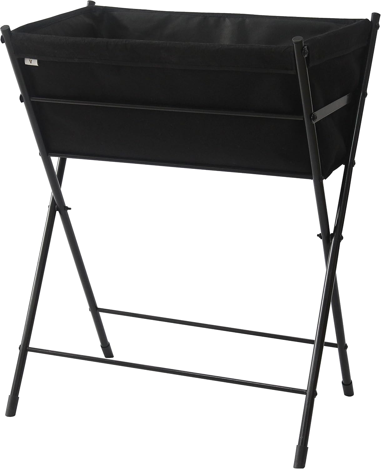 VegTrug Poppy Go Raised Planter, Black, 25.6" x 15.7" x 31.1" | Portable raised planter, folding frame, removable felt liner, patio herbs and flowers, Black finish