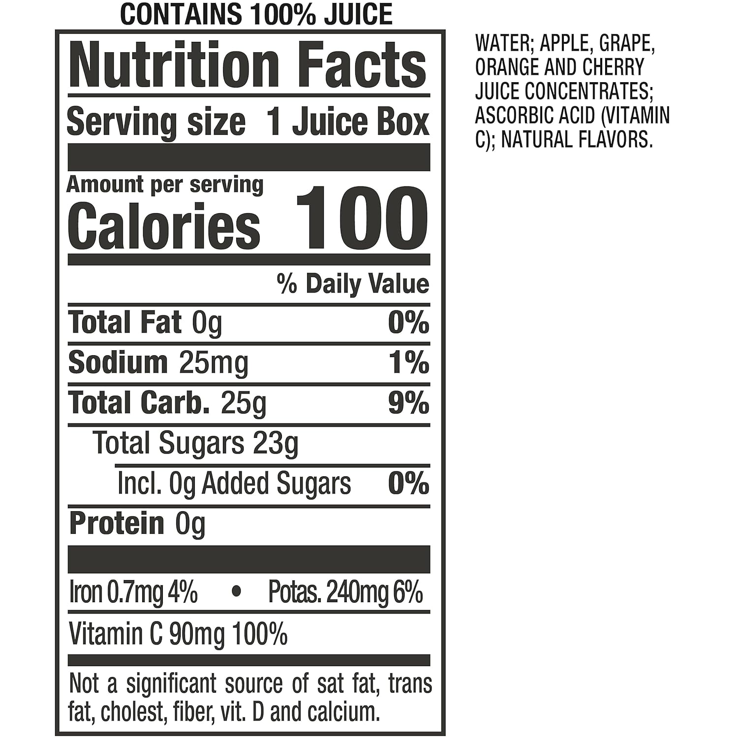 Mott's 100% Original Apple Juice, 6.75 Fl Oz Boxes, 32 Count (4 Packs Of 8), 2 Servings Of Fruit, 100% Fruit Juice, Gluten-free, Caffeine-free, Kosher, Contains No Artificial Colors Or Sweeteners