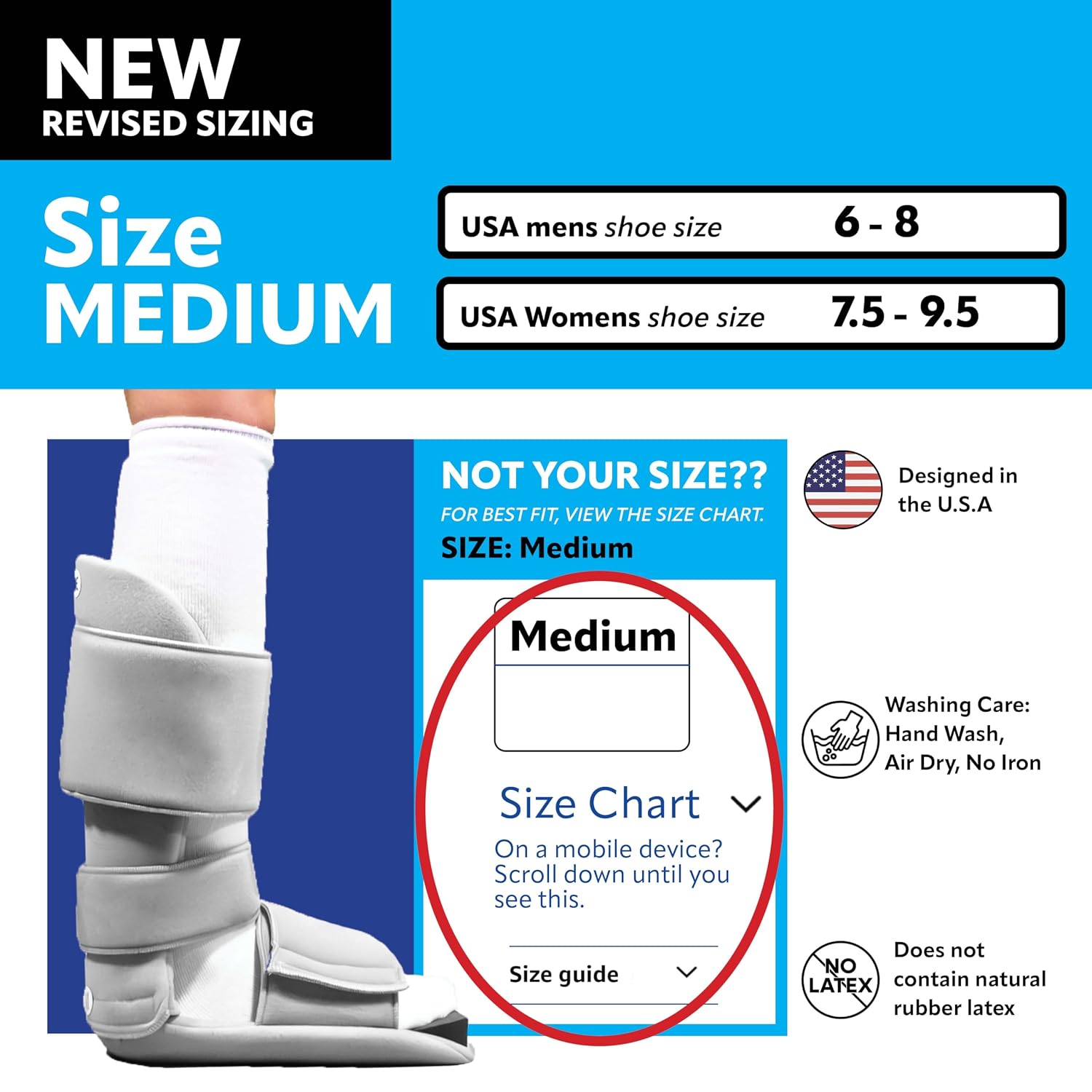 Brace On 90 Degree Night Splint, 3 Straps, Adjustable, Foam Wedge, Medium | Fits Men's Shoe Size 6-8 and Women's 7.5-9.5, Overnight Positioning, Ultra-Soft Materials, Removable Foam Wedge