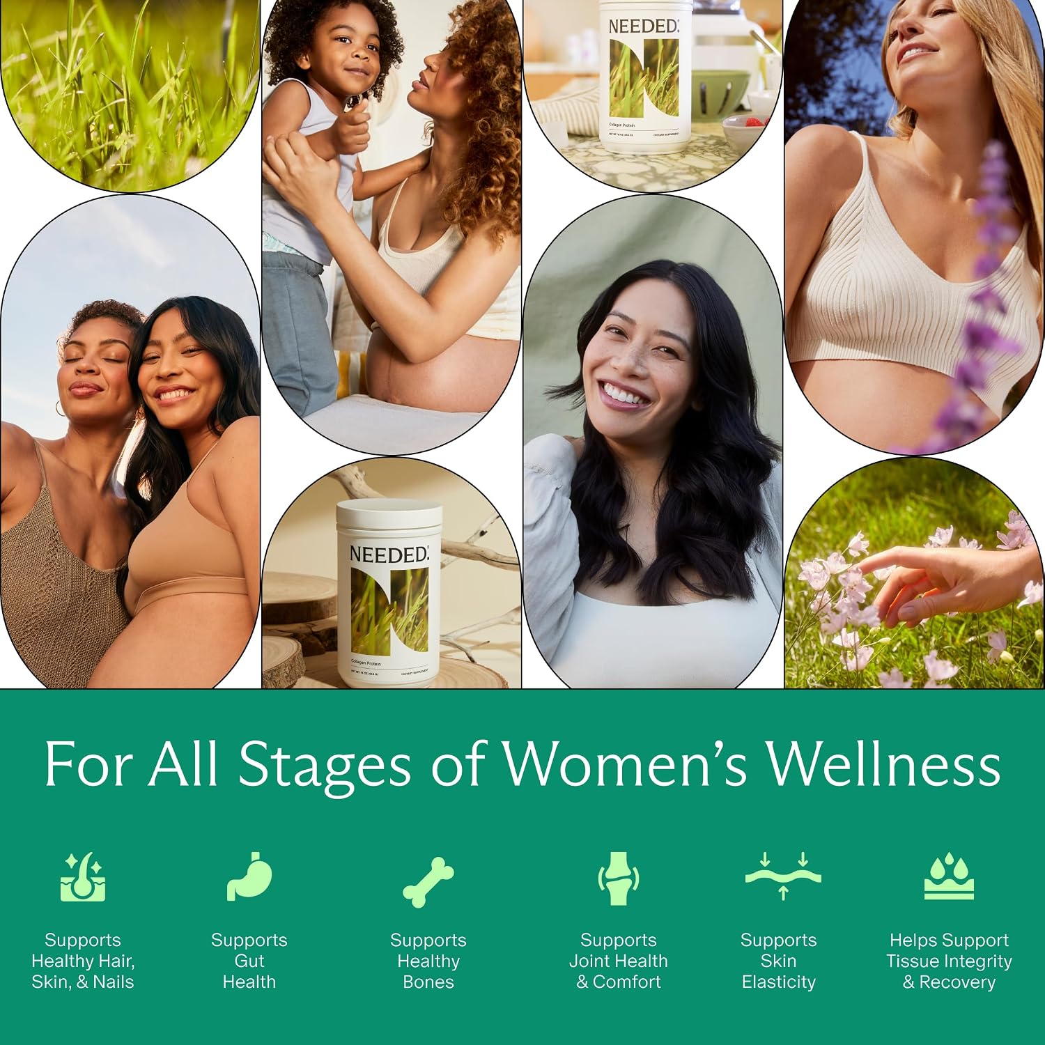 Needed. Hydrolyzed Collagen Protein Powder | Expert-Backed & Clean Sourced | Supports Skin, Hair, Joints | Grass-fed, Pasture-Raised