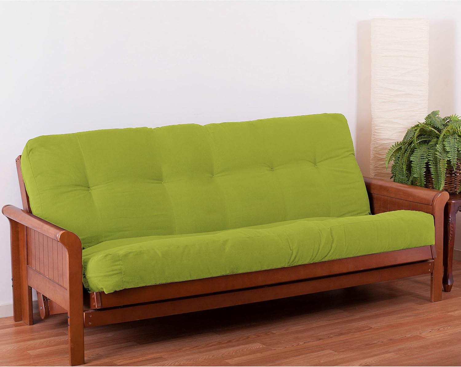 Blazing Needles Renewal 7" Twill Futon Mattress, Full, Aqua Blue